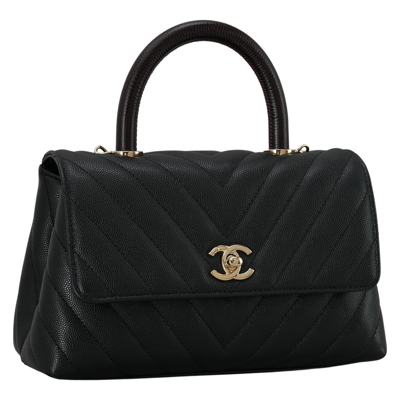 CHANEL(USED)샤넬 A92990 캐비어 코코핸들 스몰