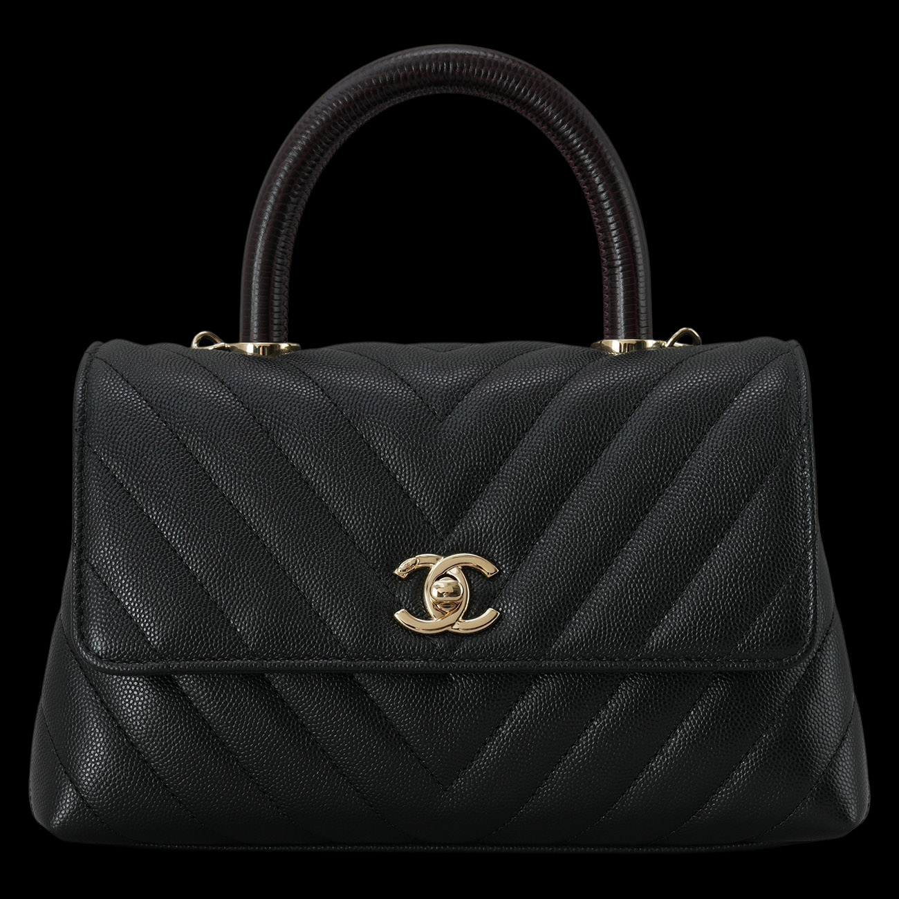 CHANEL(USED)샤넬 A92990 캐비어 코코핸들 스몰