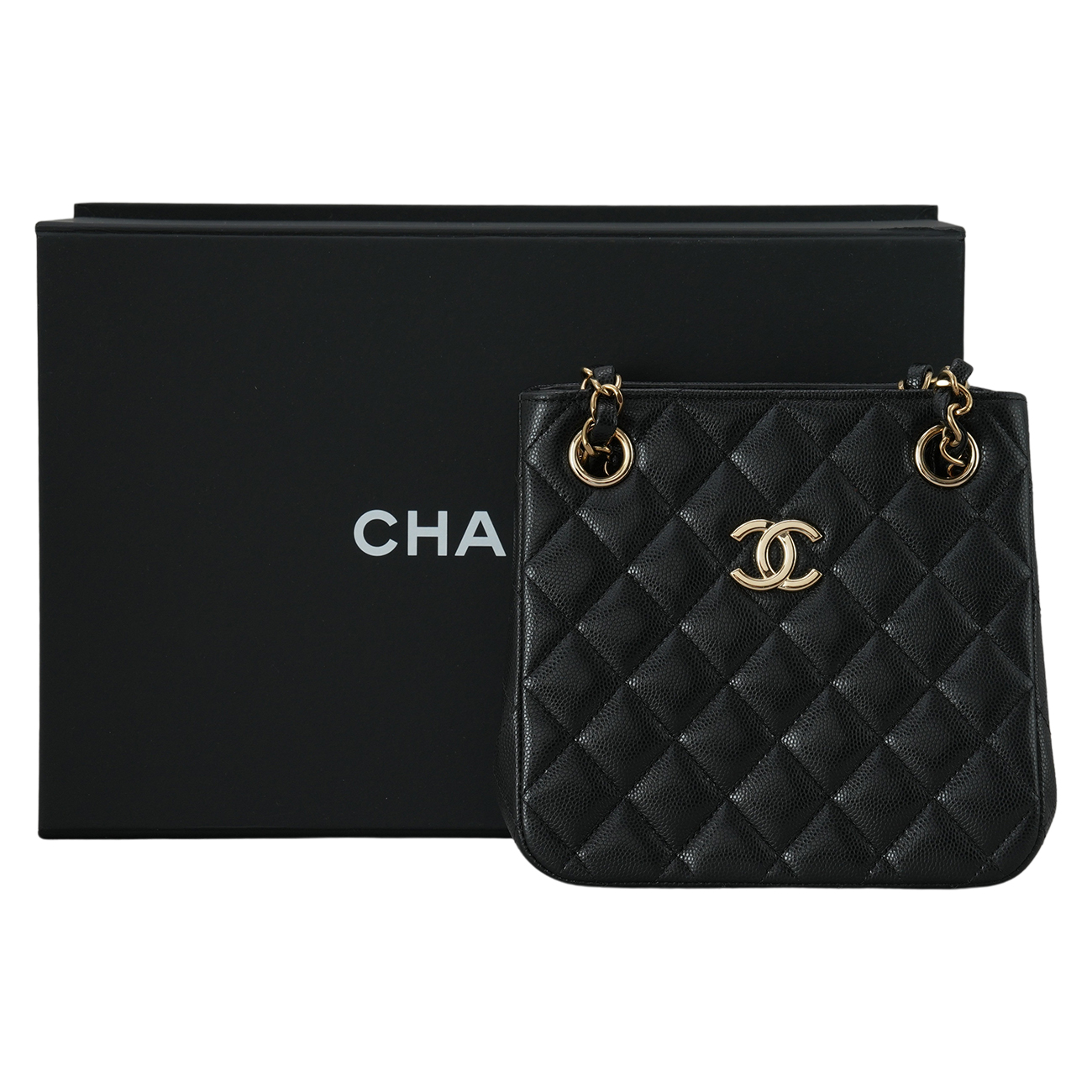 CHANEL(USED)샤넬 AS3176 캐비어 클래식 미니 버킷백