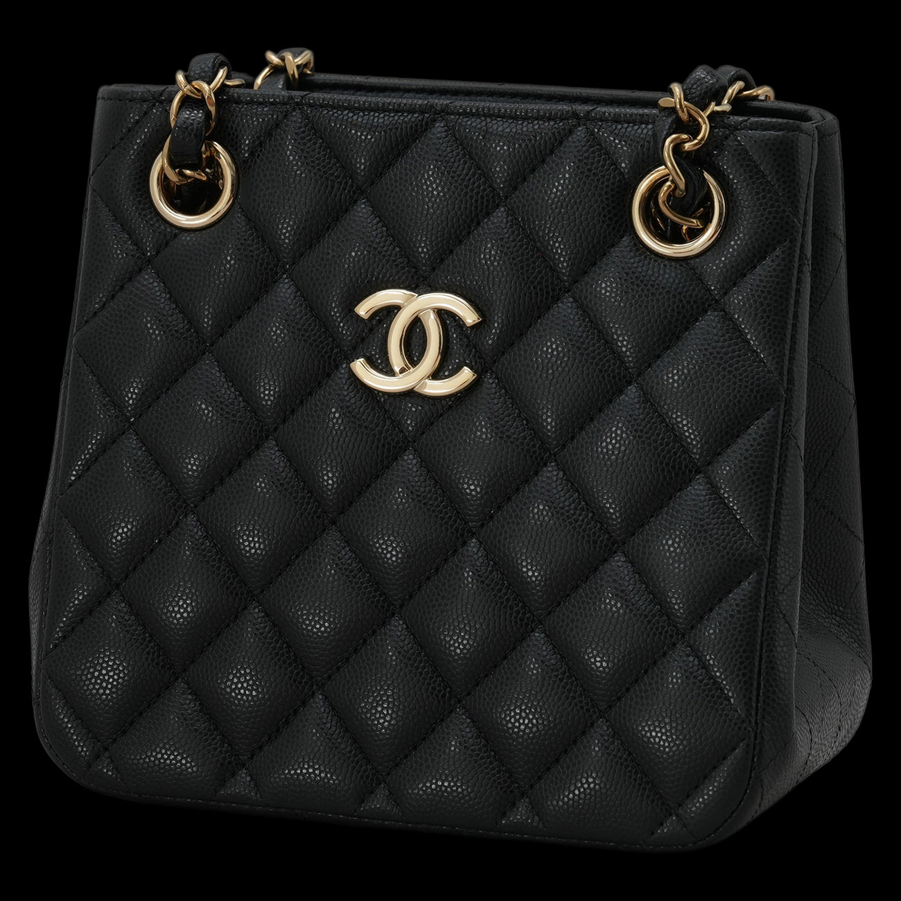 CHANEL(USED)샤넬 AS3176 캐비어 클래식 미니 버킷백