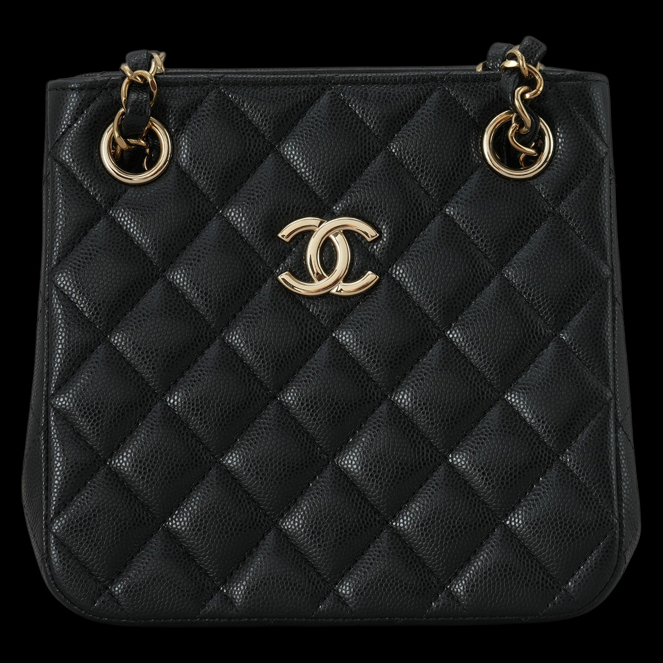 CHANEL(USED)샤넬 AS3176 캐비어 클래식 미니 버킷백