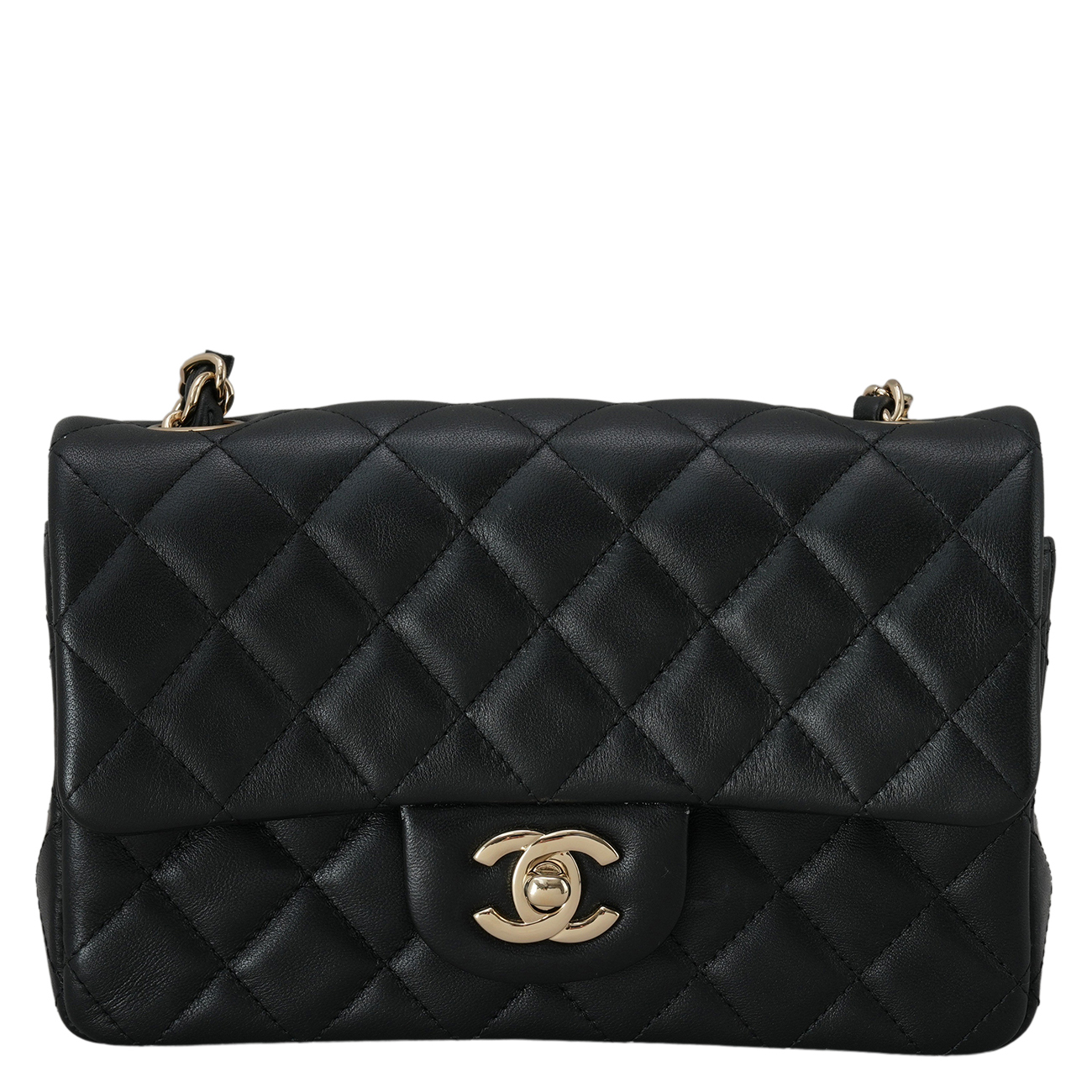 CHANEL(USED)샤넬 A69900 램스킨 클래식 뉴미니 크로스백