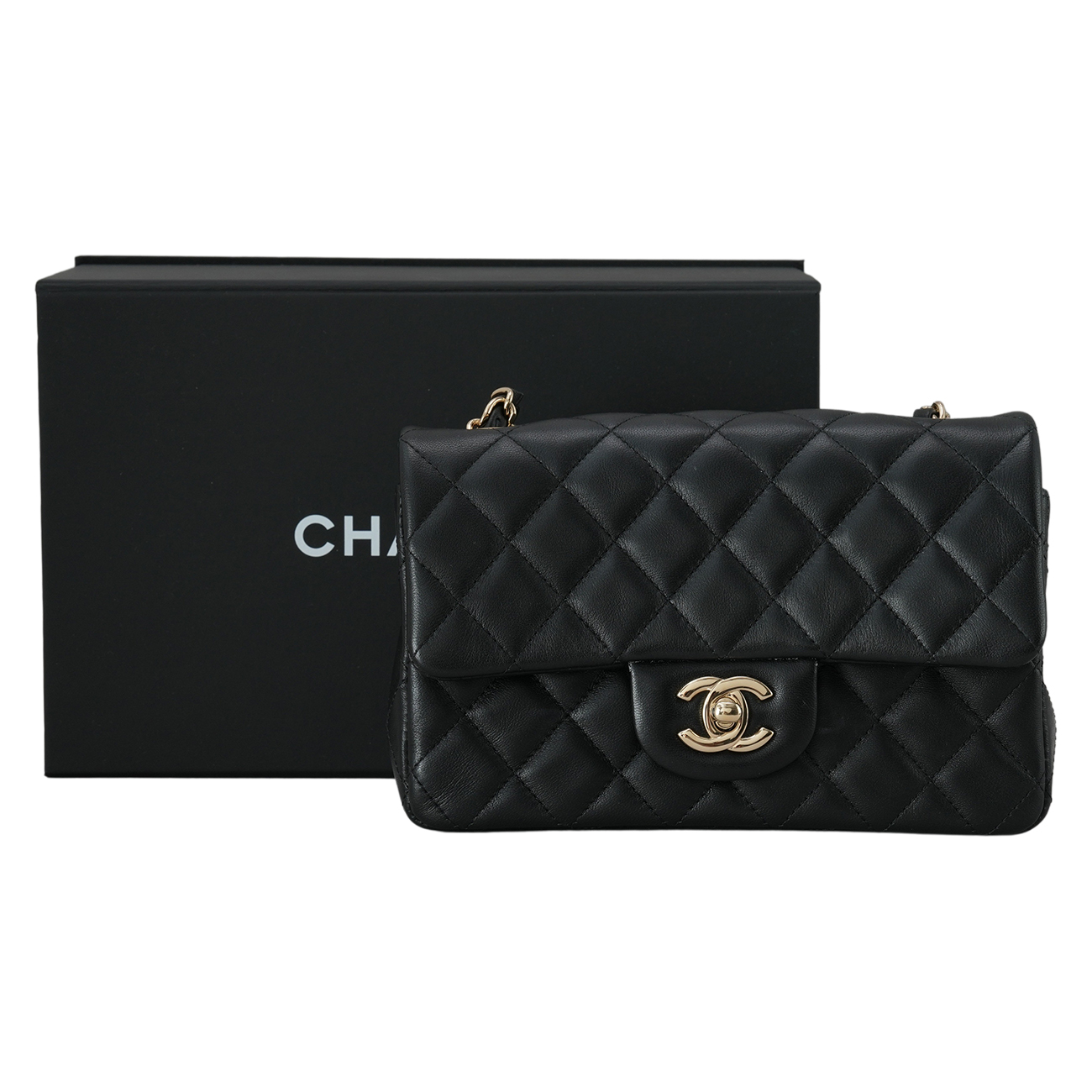 CHANEL(USED)샤넬 A69900 램스킨 클래식 뉴미니 크로스백