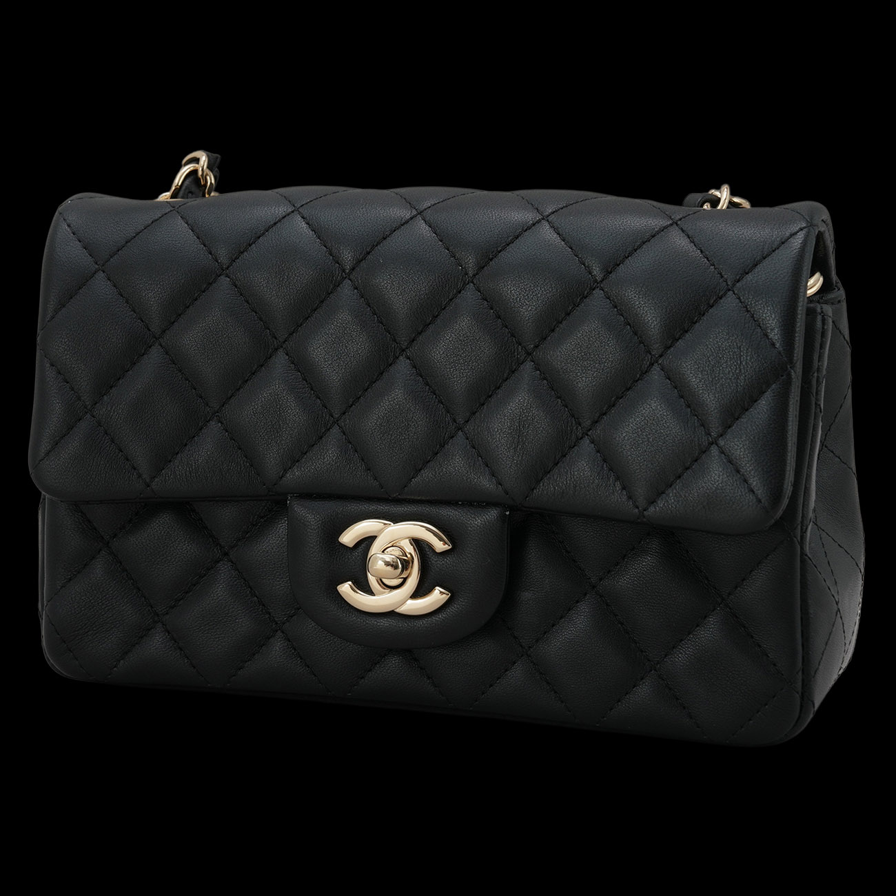 CHANEL(USED)샤넬 A69900 램스킨 클래식 뉴미니 크로스백
