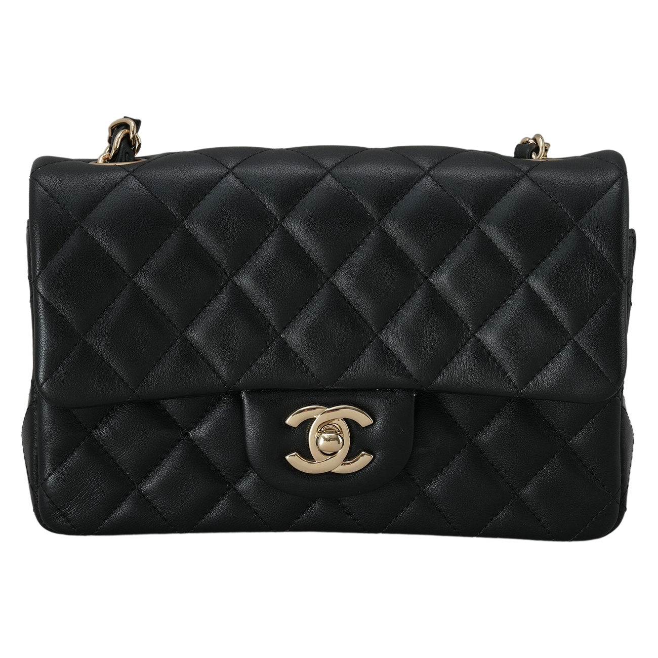 CHANEL(USED)샤넬 A69900 램스킨 클래식 뉴미니 크로스백