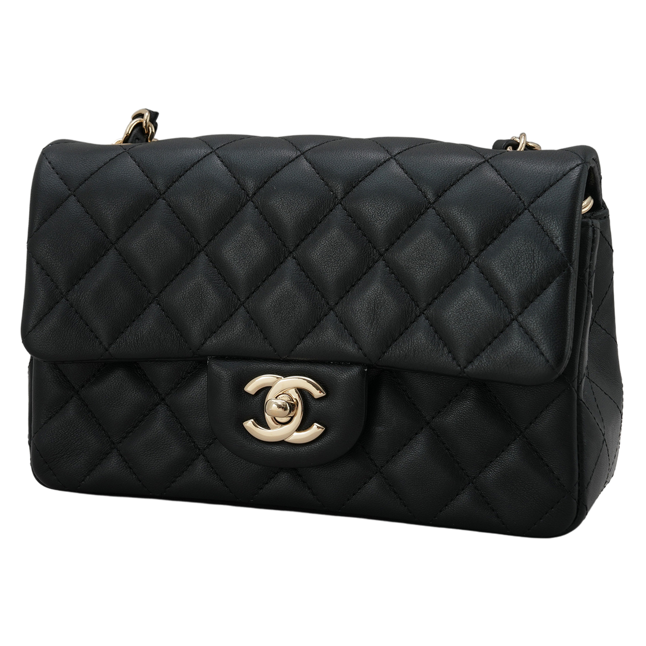CHANEL(USED)샤넬 A69900 램스킨 클래식 뉴미니 크로스백