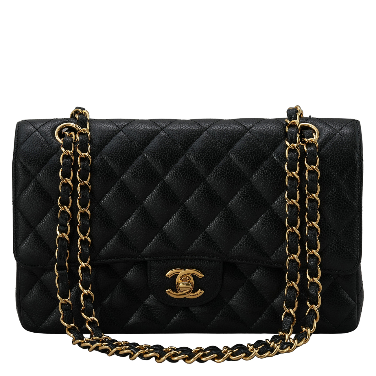 CHANEL(USED)샤넬 캐비어 클래식 미듐 플랩백