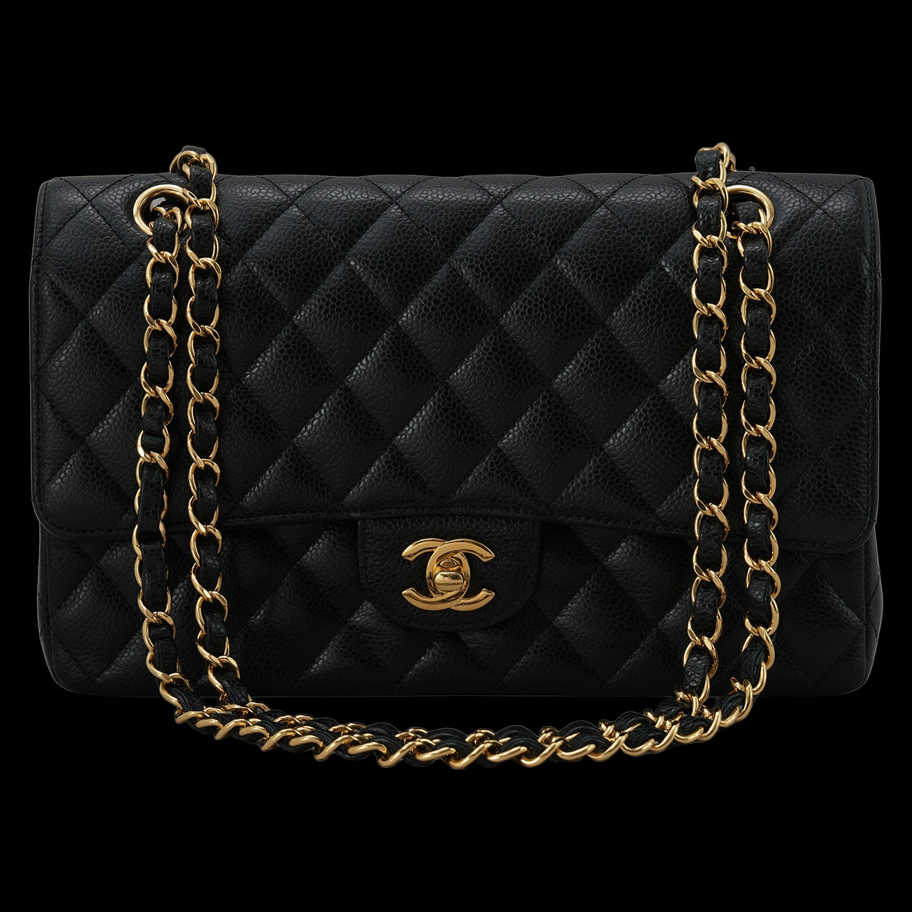 CHANEL(USED)샤넬 캐비어 클래식 미듐 플랩백