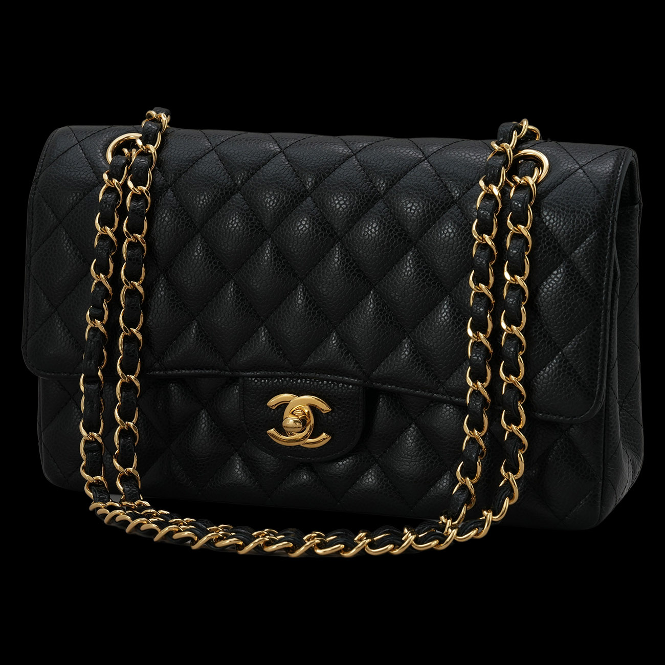 CHANEL(USED)샤넬 캐비어 클래식 미듐 플랩백