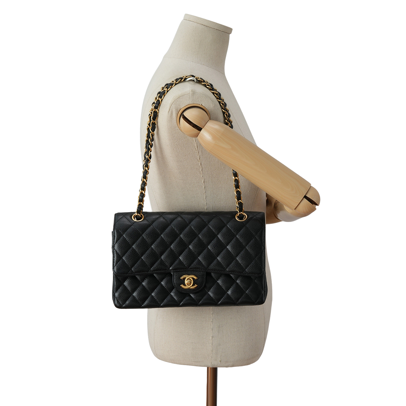 CHANEL(USED)샤넬 캐비어 클래식 미듐 플랩백