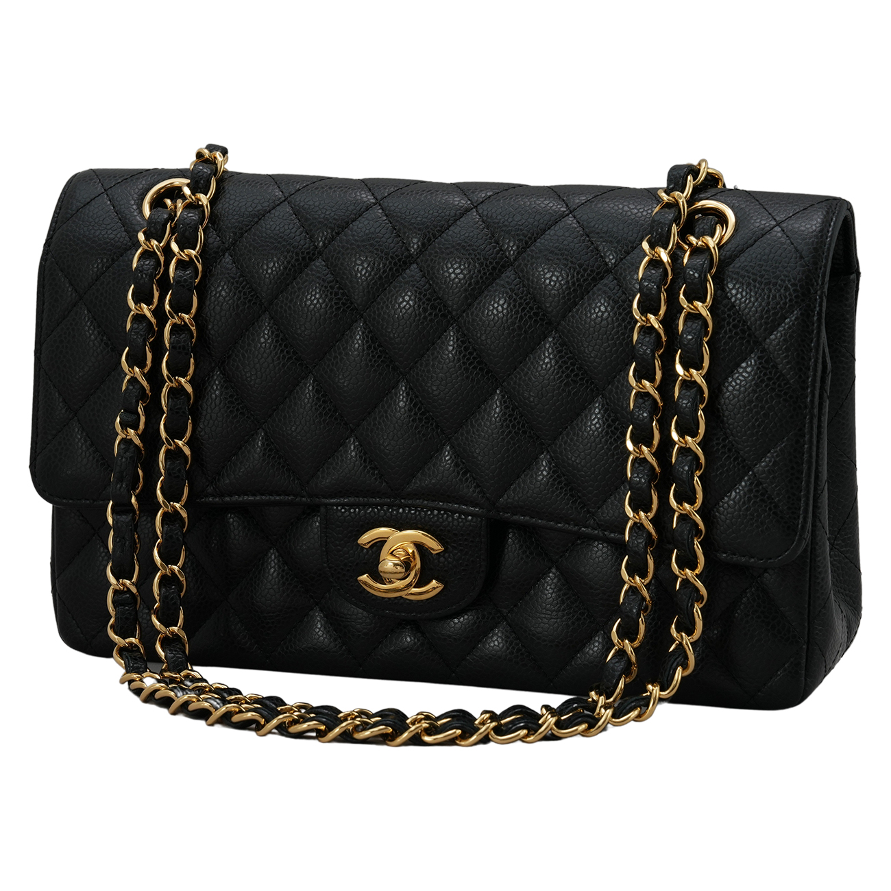 CHANEL(USED)샤넬 캐비어 클래식 미듐 플랩백