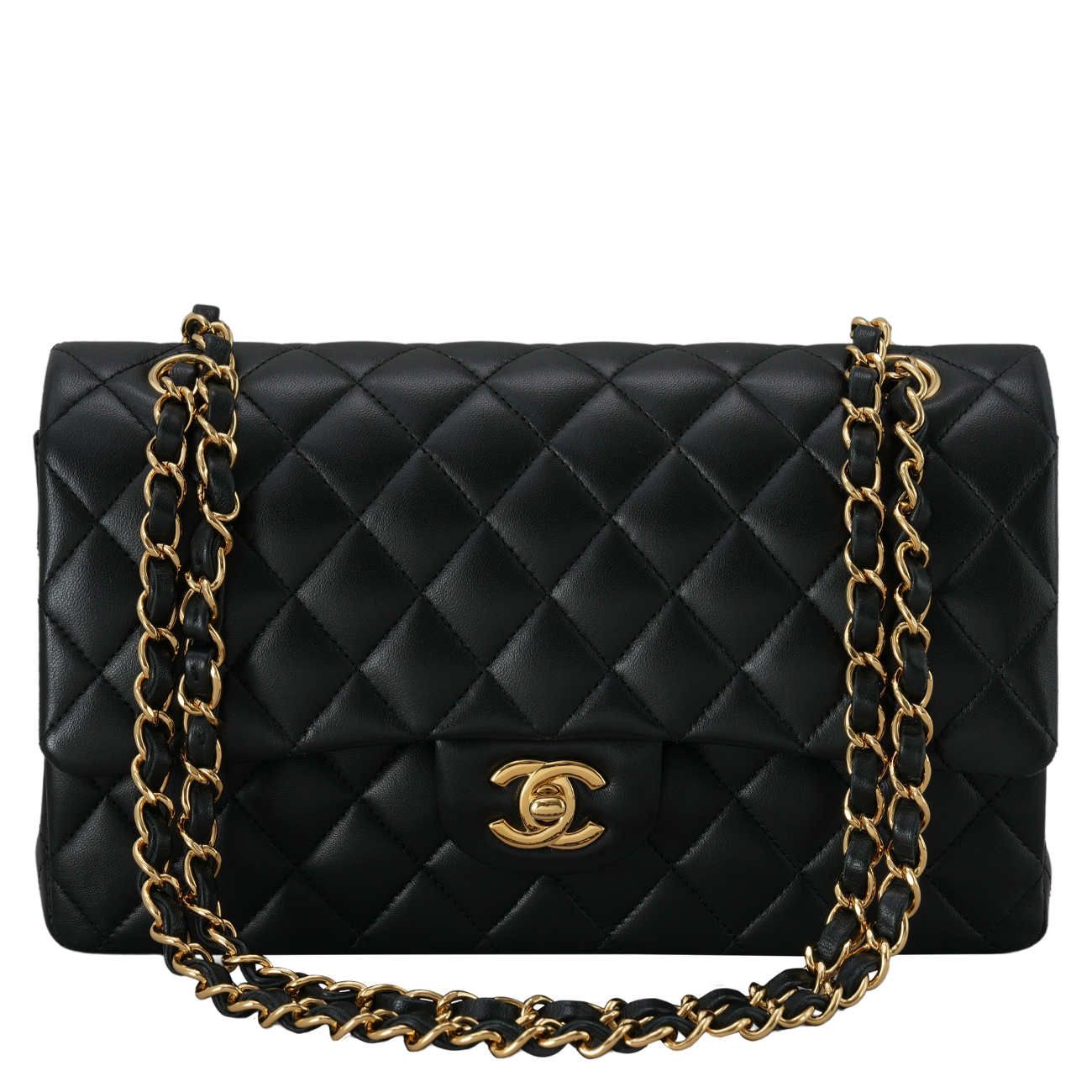 CHANEL(USED)샤넬 램스킨 클래식 미듐 플랩백