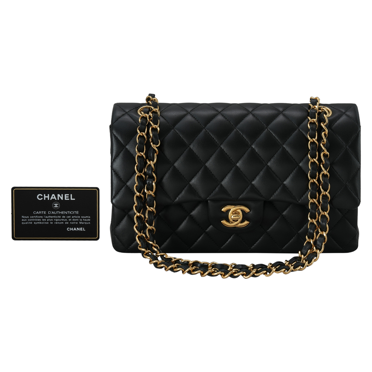 CHANEL(USED)샤넬 램스킨 클래식 미듐 플랩백