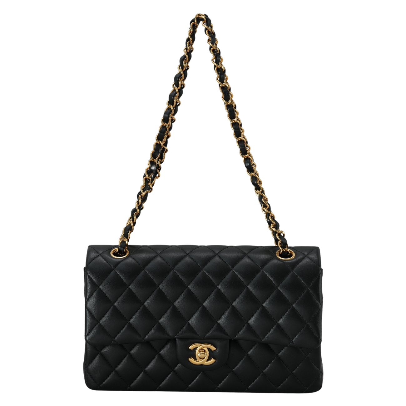 CHANEL(USED)샤넬 램스킨 클래식 미듐 플랩백