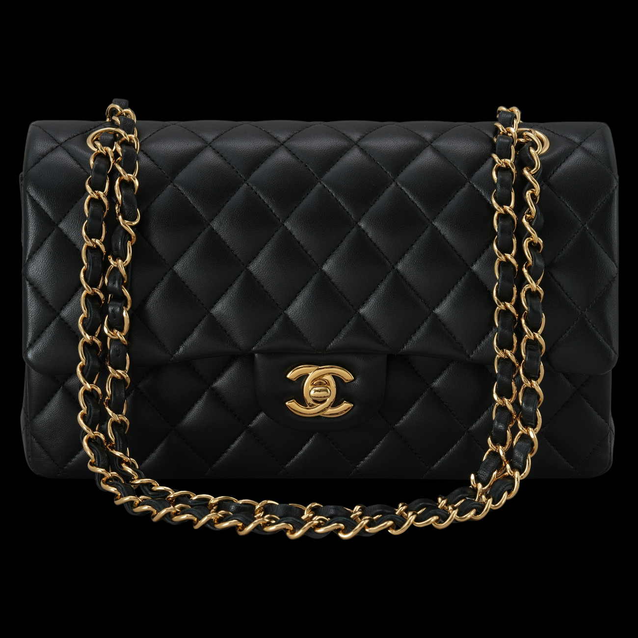 CHANEL(USED)샤넬 램스킨 클래식 미듐 플랩백