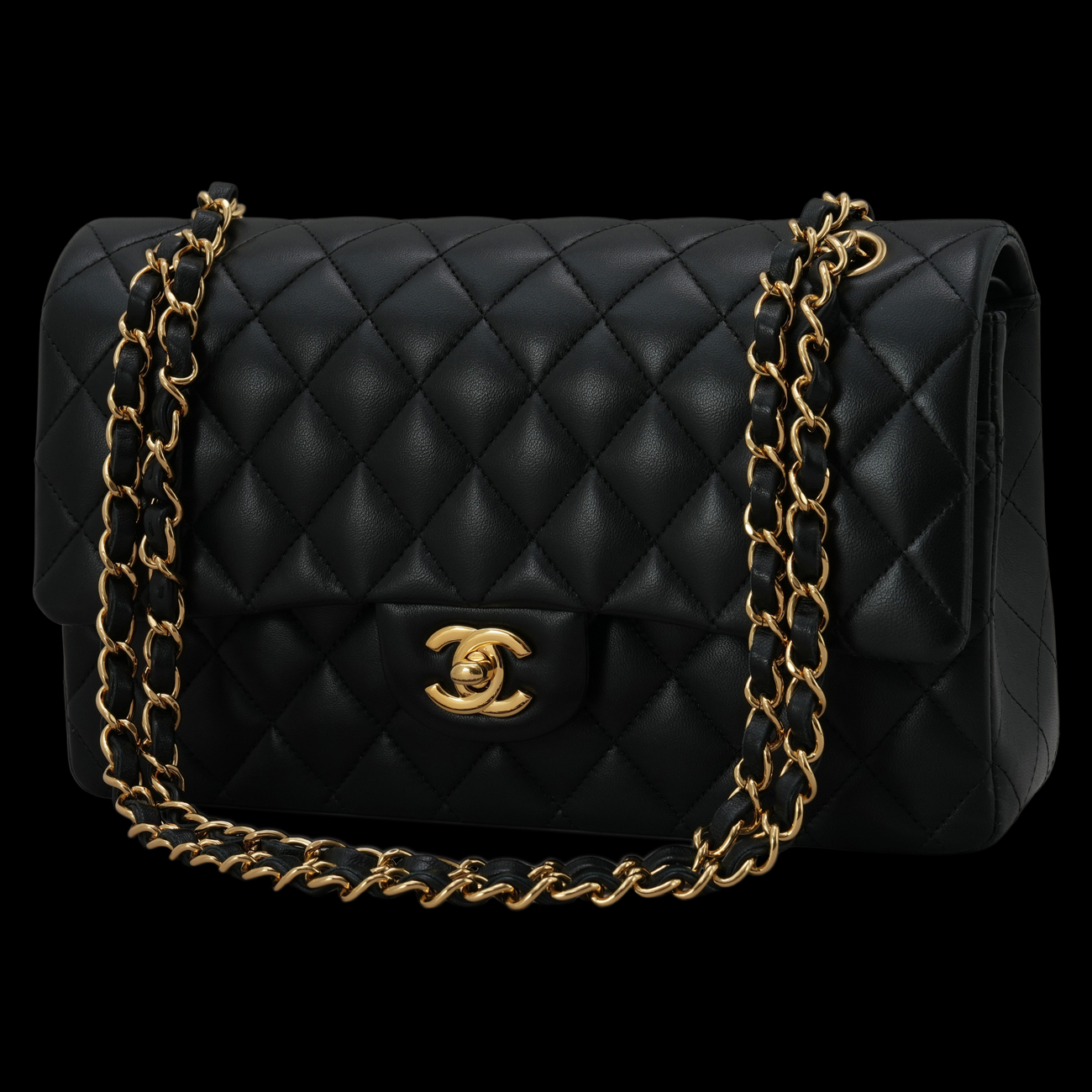 CHANEL(USED)샤넬 램스킨 클래식 미듐 플랩백