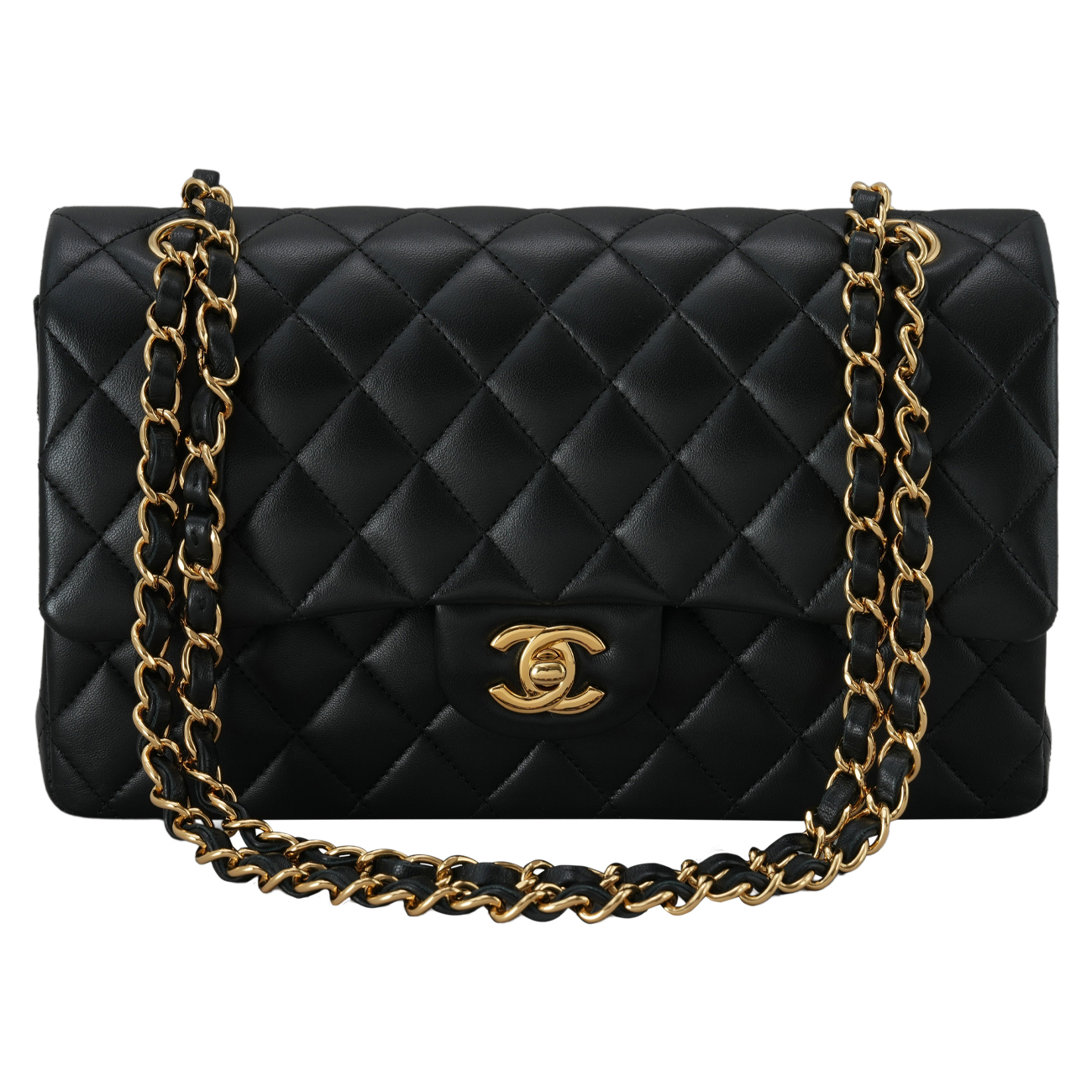 CHANEL(USED)샤넬 램스킨 클래식 미듐 플랩백