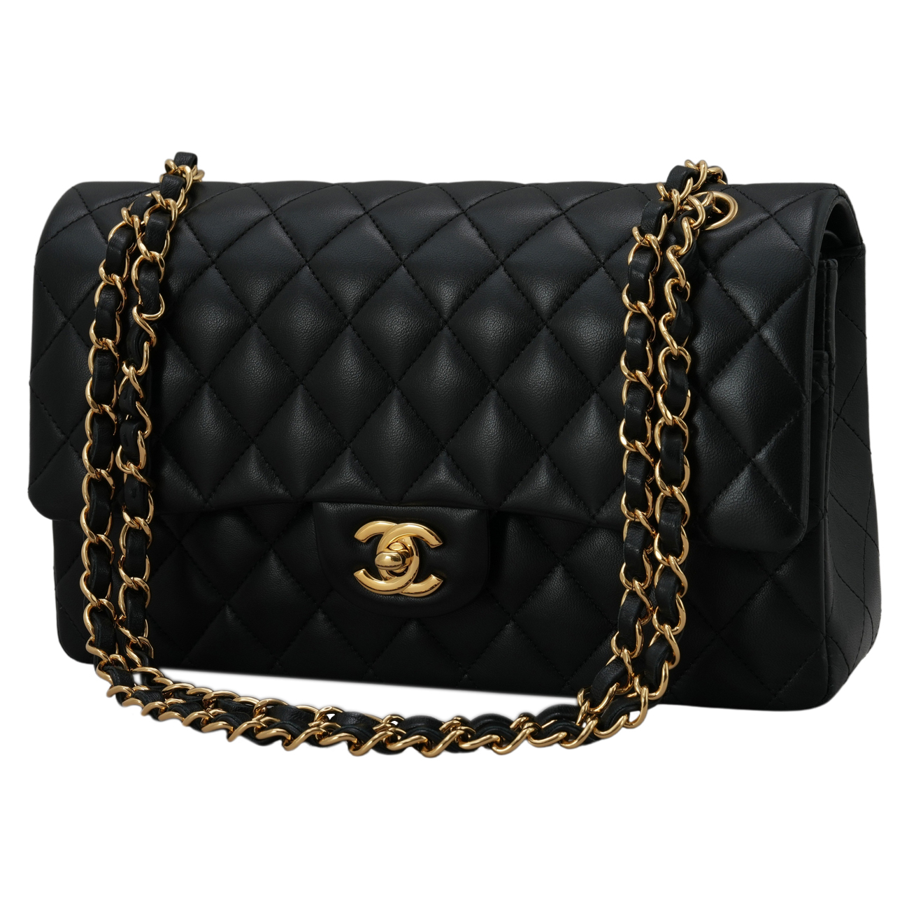 CHANEL(USED)샤넬 램스킨 클래식 미듐 플랩백