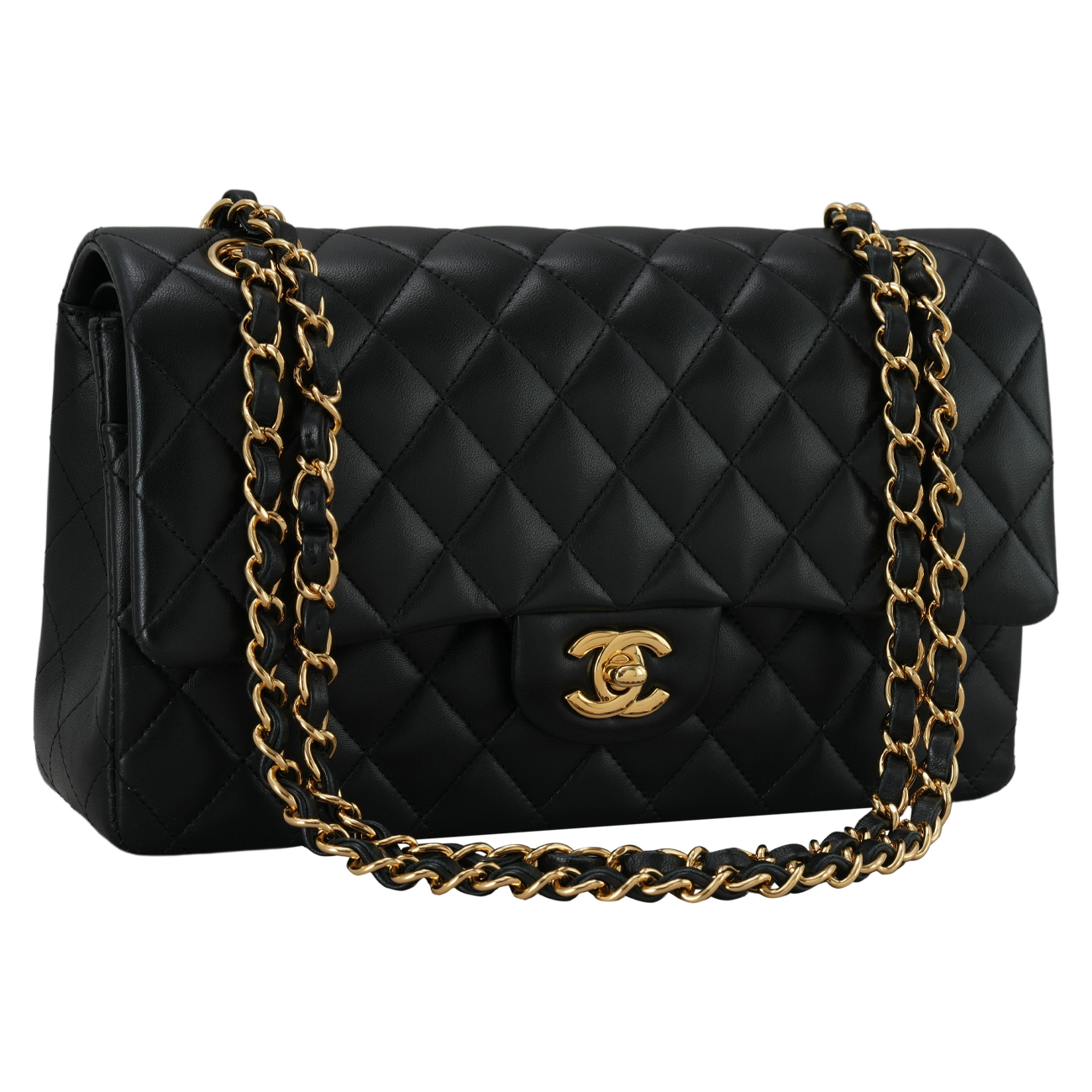 CHANEL(USED)샤넬 램스킨 클래식 미듐 플랩백