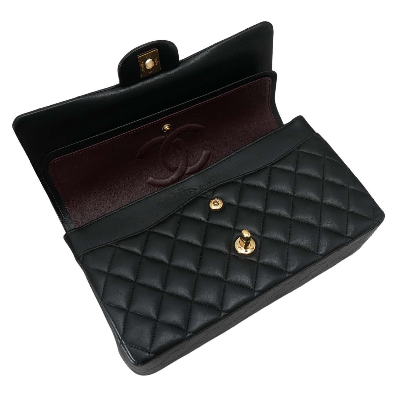CHANEL(USED)샤넬 램스킨 클래식 미듐 플랩백