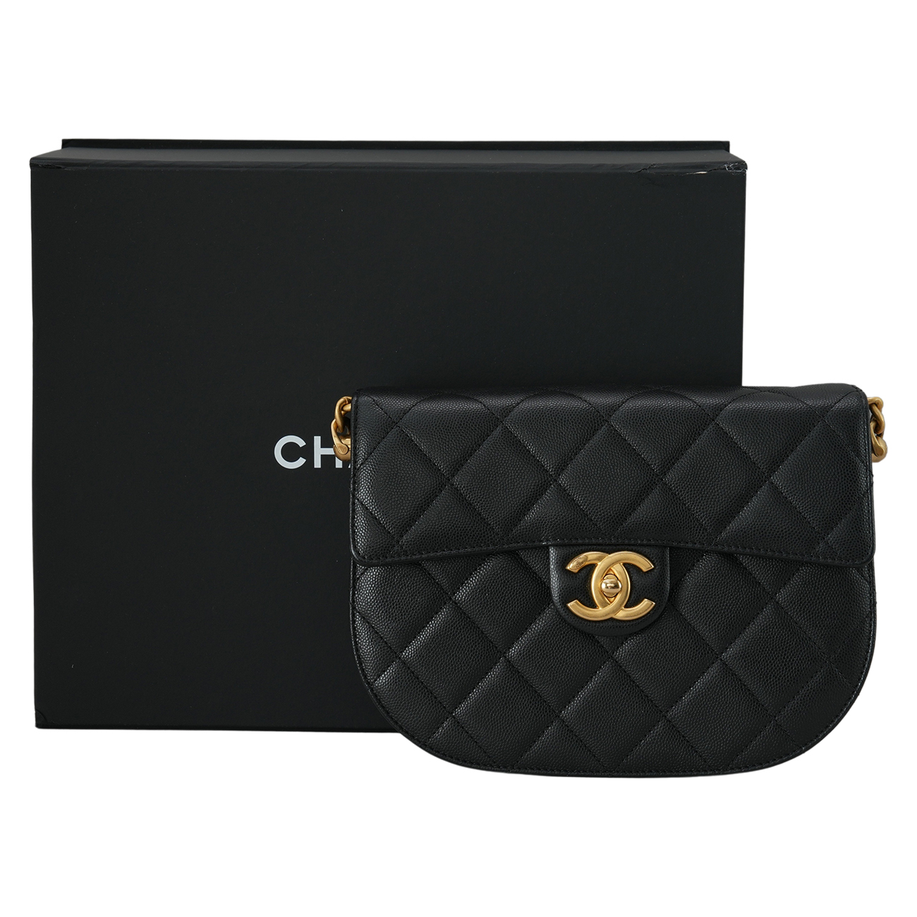 CHANEL(USED)샤넬 AS2485 캐비어 메신저백 스몰