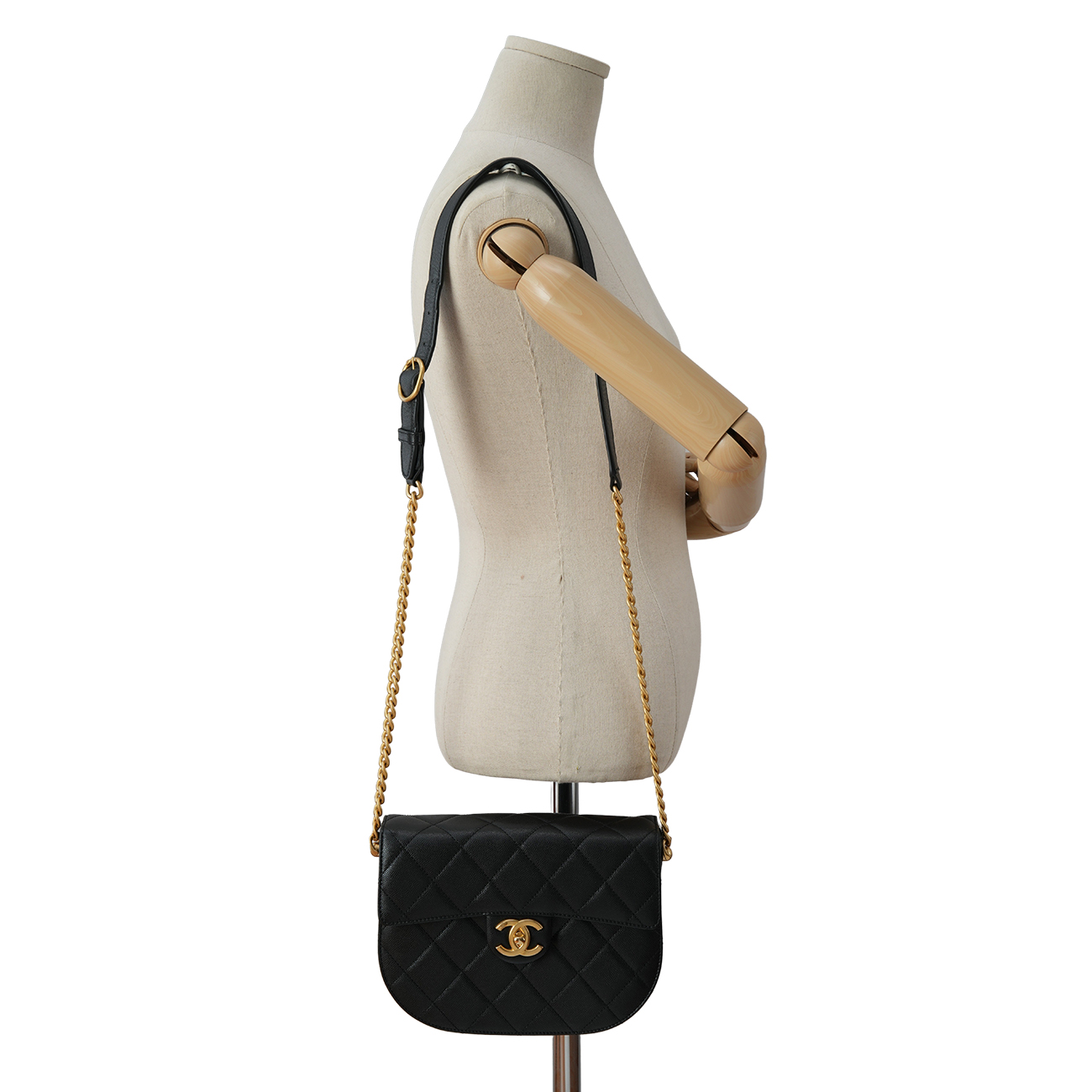 CHANEL(USED)샤넬 AS2485 캐비어 메신저백 스몰
