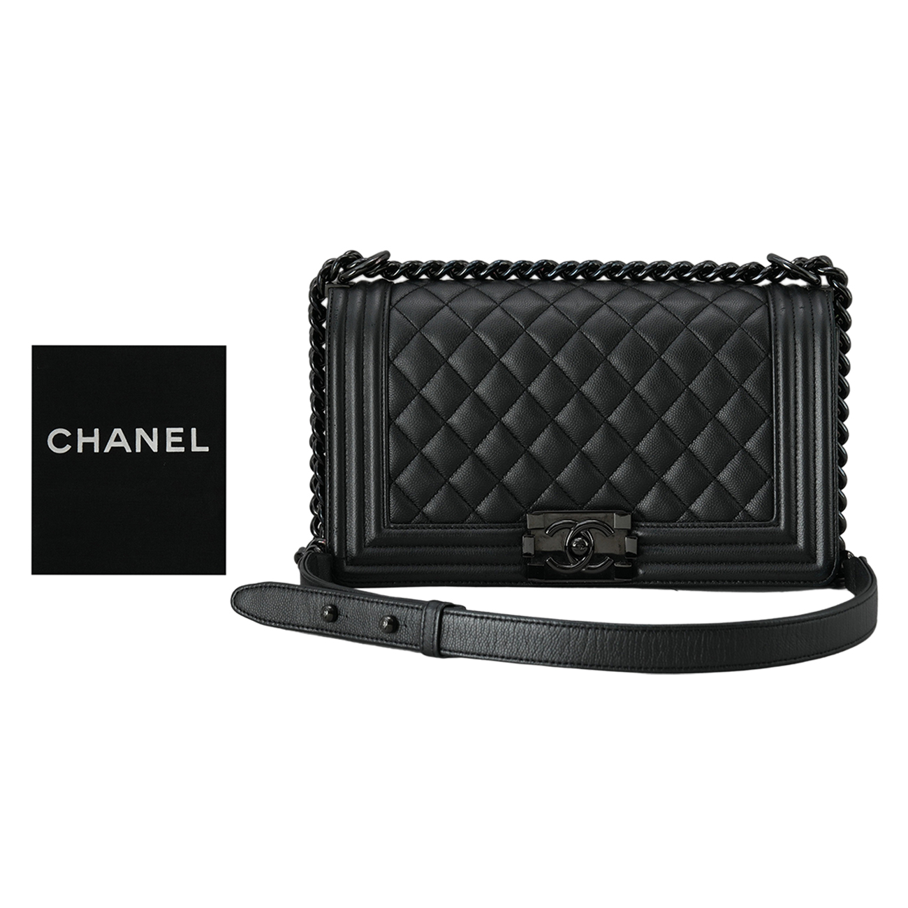 CHANEL(USED)샤넬 보이샤넬 미듐 체인 플랩백