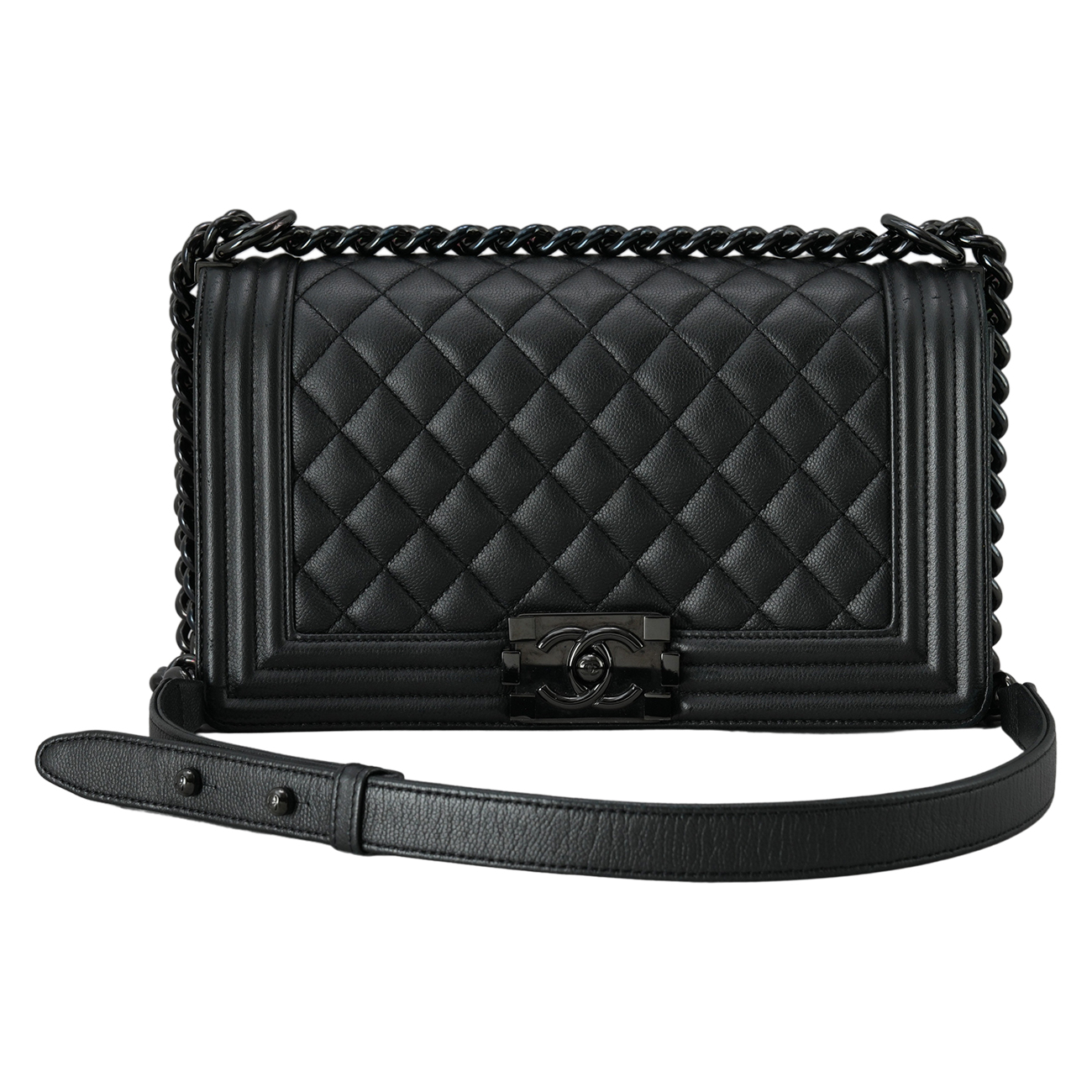 CHANEL(USED)샤넬 보이샤넬 미듐 체인 플랩백