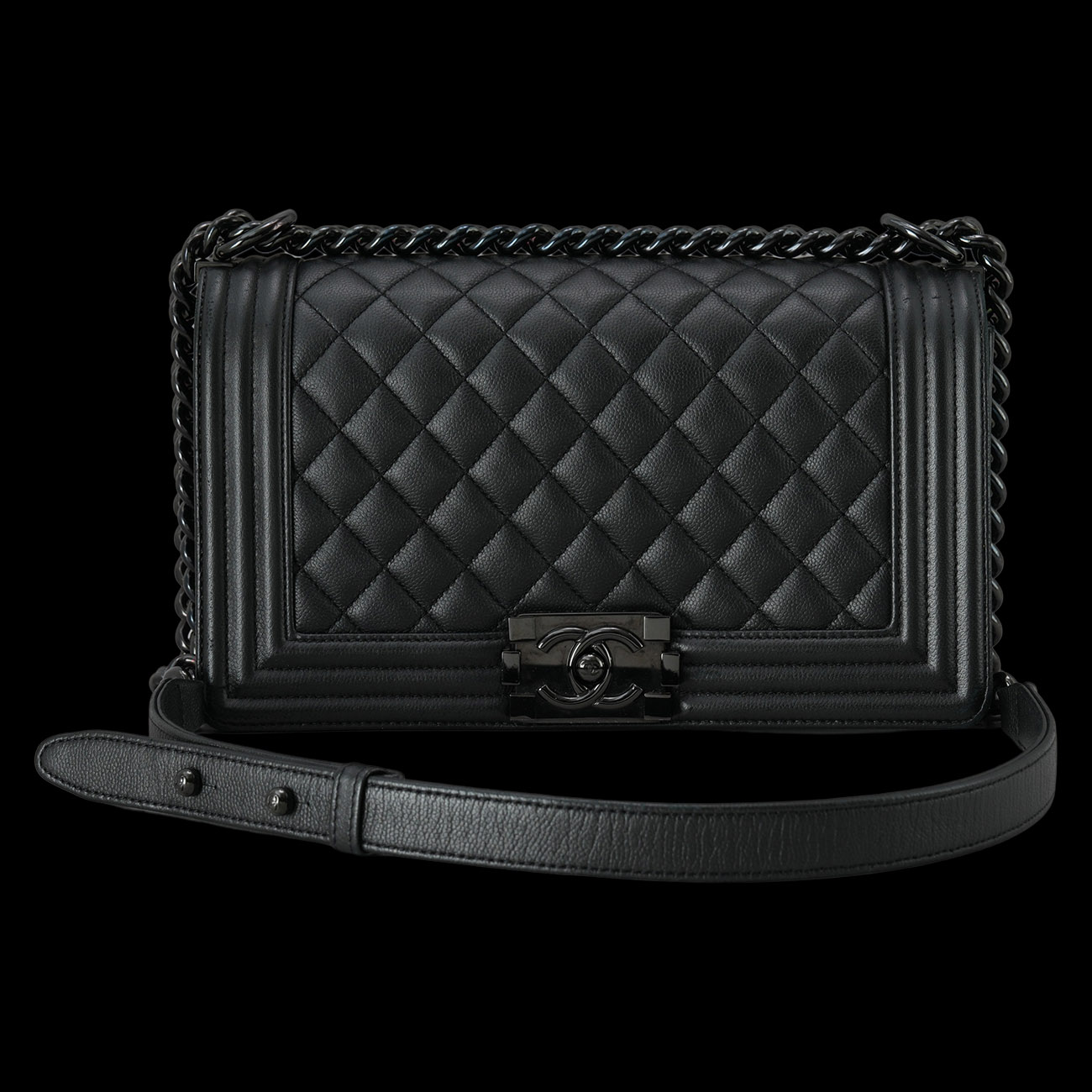 CHANEL(USED)샤넬 보이샤넬 미듐 체인 플랩백