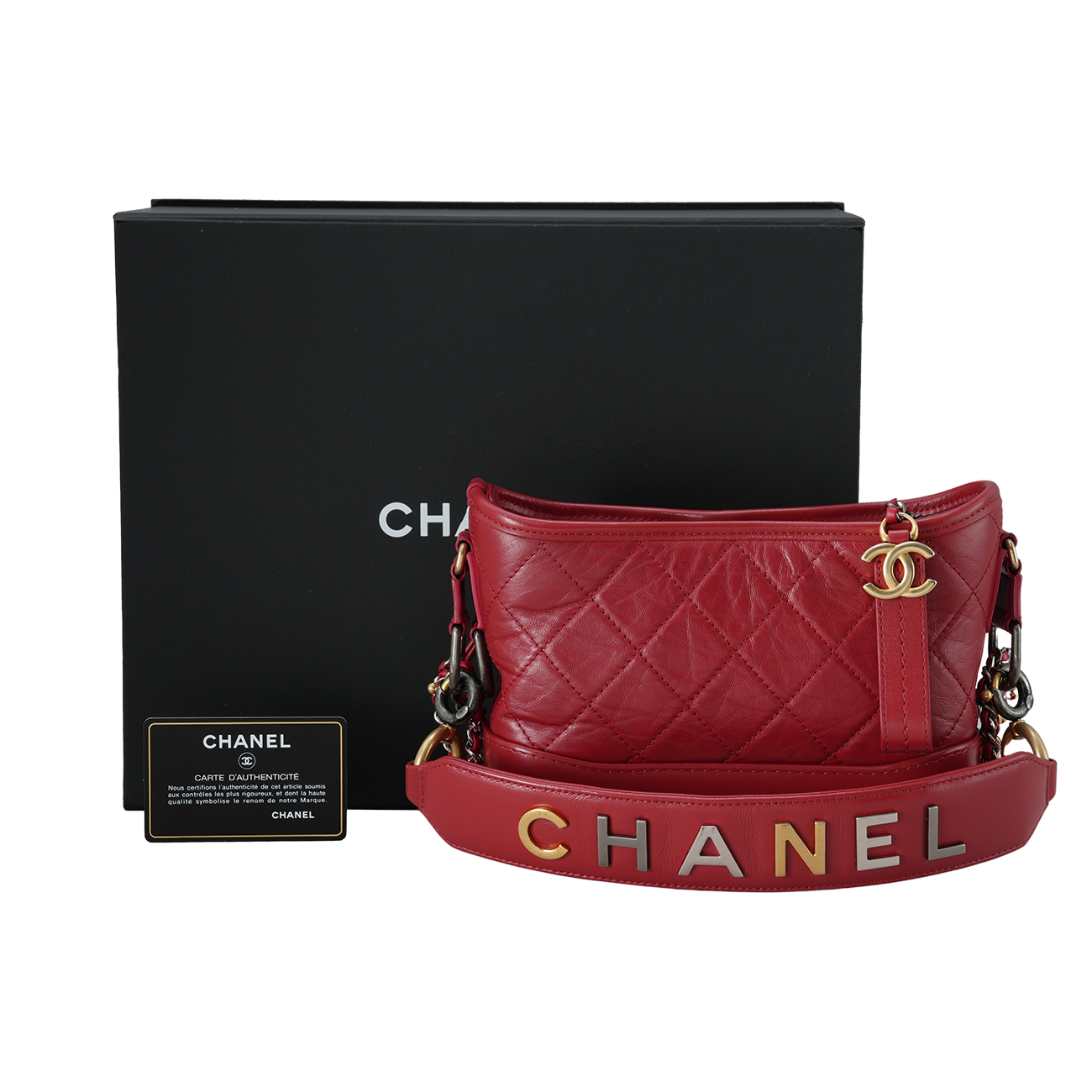 CHANEL(USED)샤넬 AS0865 가브리엘 호보 스몰 로고스트랩