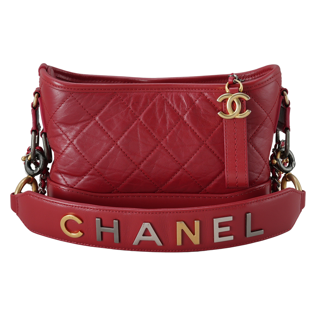 CHANEL(USED)샤넬 AS0865 가브리엘 호보 스몰 로고스트랩