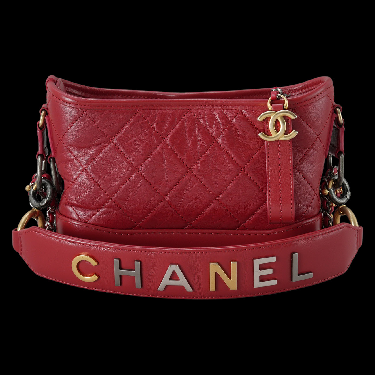 CHANEL(USED)샤넬 AS0865 가브리엘 호보 스몰 로고스트랩