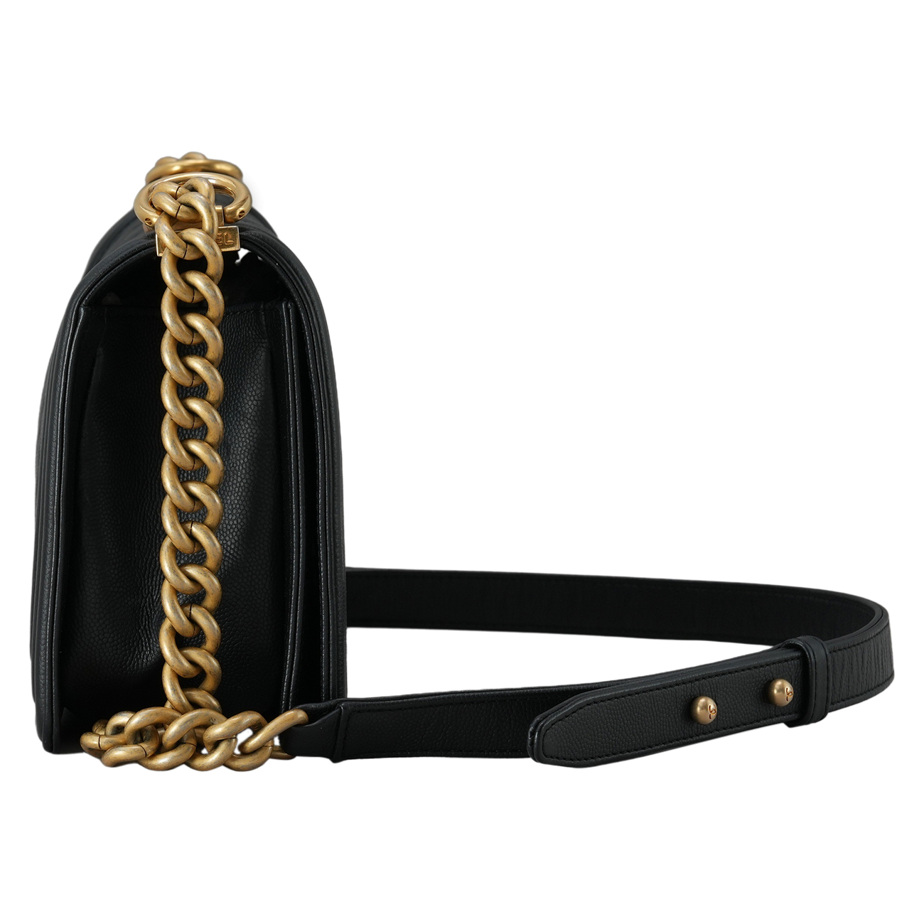 CHANEL(USED)샤넬 캐비어 보이백 미듐 플랩백