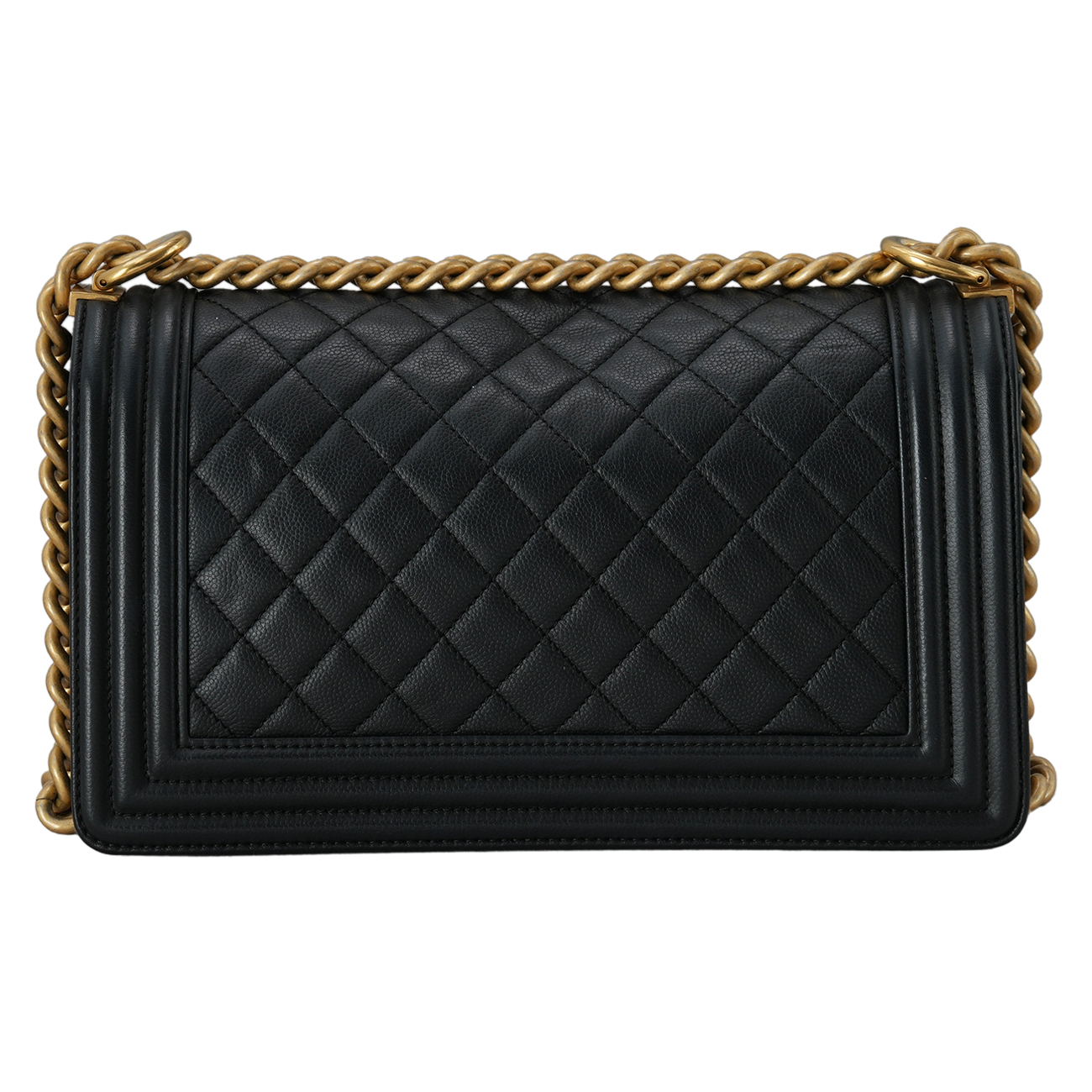 CHANEL(USED)샤넬 캐비어 보이백 미듐 플랩백