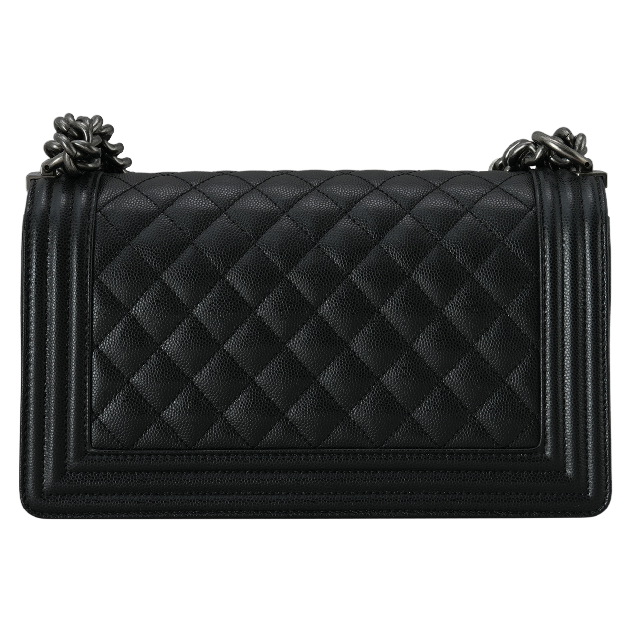 CHANEL(USED)샤넬 A67086 캐비어 보이샤넬 미듐 플랩백