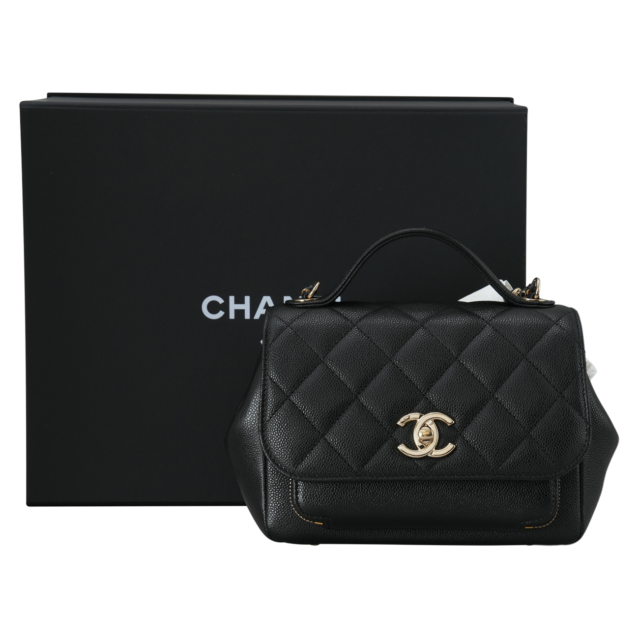 CHANEL(USED)샤넬 A93749 캐비어 비즈니스 어피니티 스몰