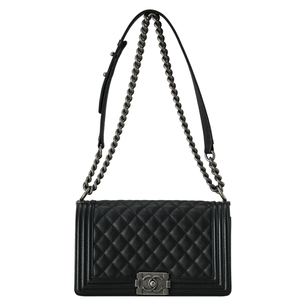 CHANEL(USED)샤넬 캐비어 보이샤넬 미듐 플랩백