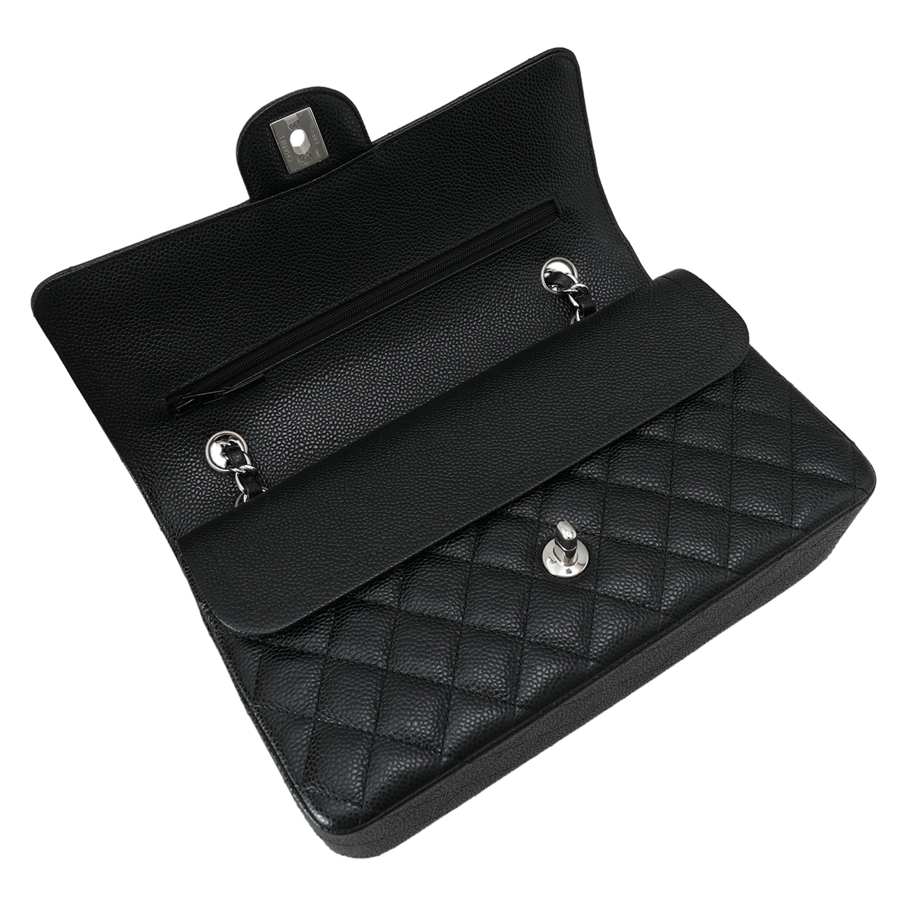 CHANEL(USED)샤넬 A01112 캐비어 클래식 미듐 플랩백