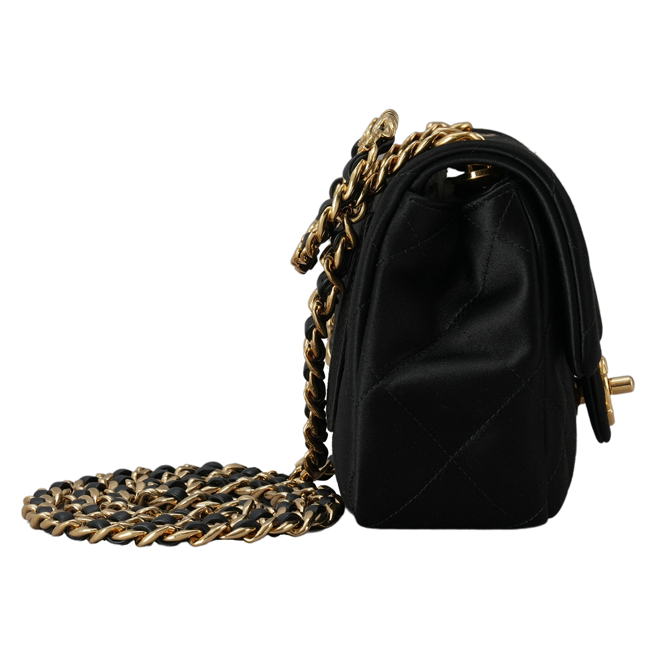CHANEL(USED)샤넬 AS3748 시즌 탑핸들 미니 플랩백