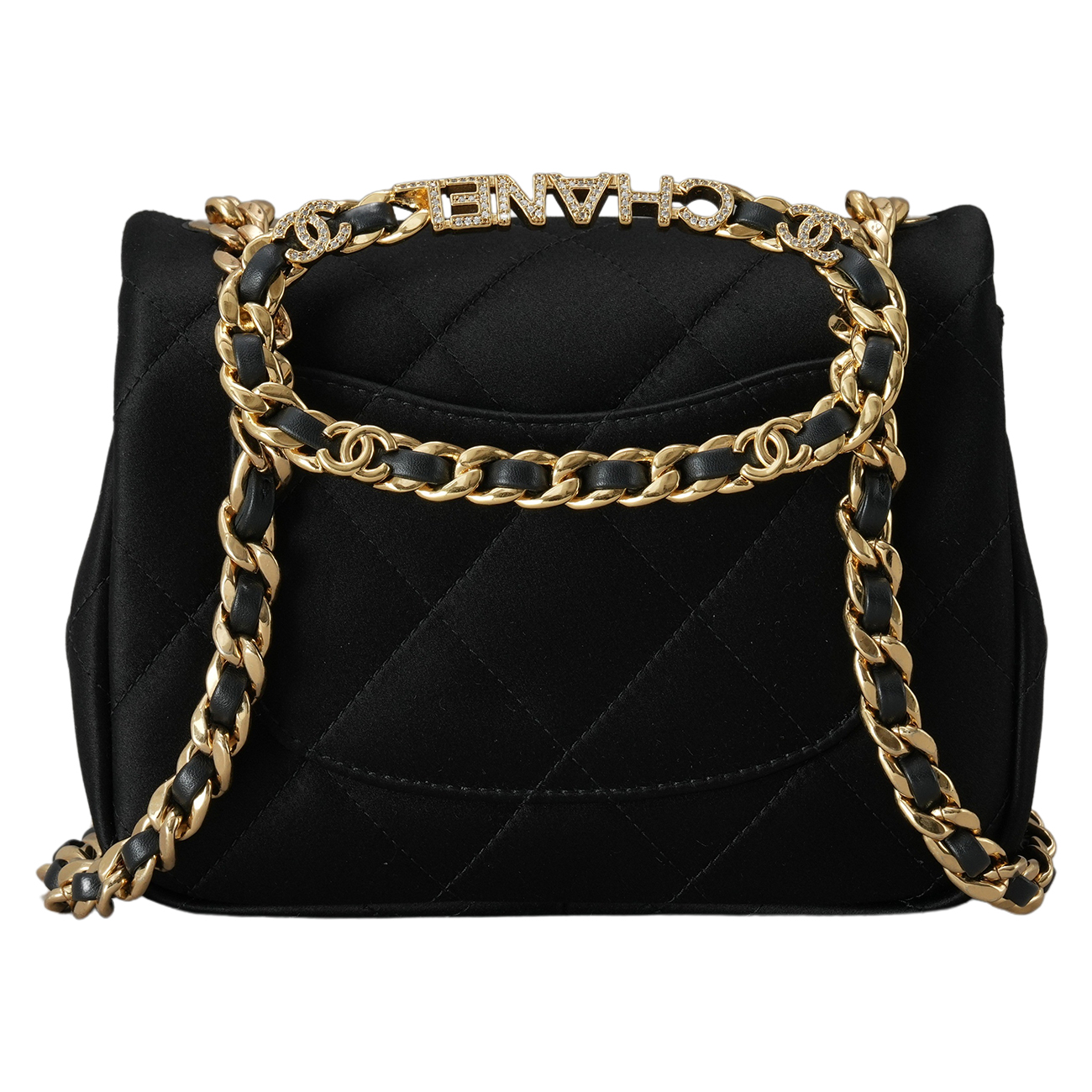 CHANEL(USED)샤넬 AS3748 시즌 탑핸들 미니 플랩백