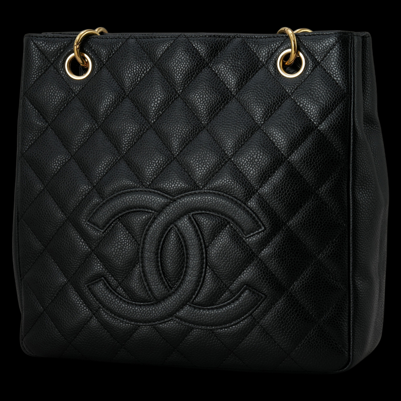 CHANEL(USED)샤넬 캐비어 쁘띠 그랜드샤핑