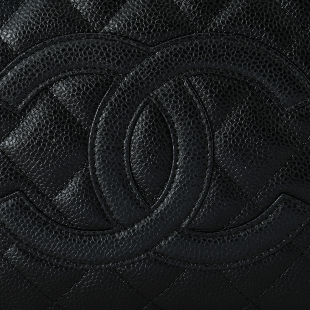 CHANEL(USED)샤넬 캐비어 쁘띠 그랜드샤핑