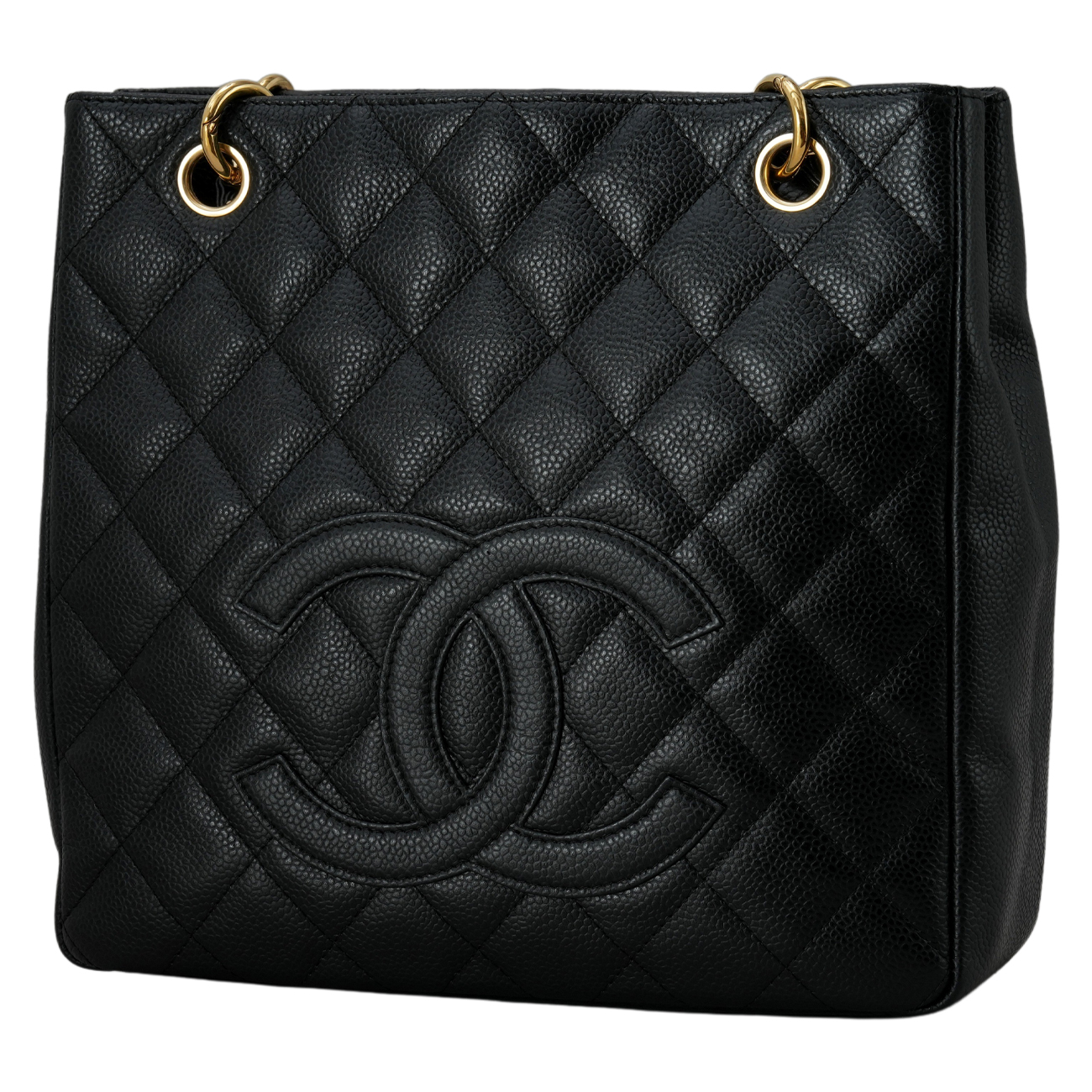 CHANEL(USED)샤넬 캐비어 쁘띠 그랜드샤핑