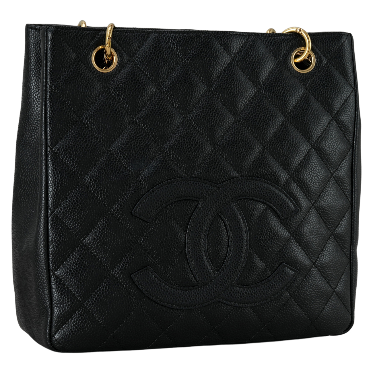 CHANEL(USED)샤넬 캐비어 쁘띠 그랜드샤핑