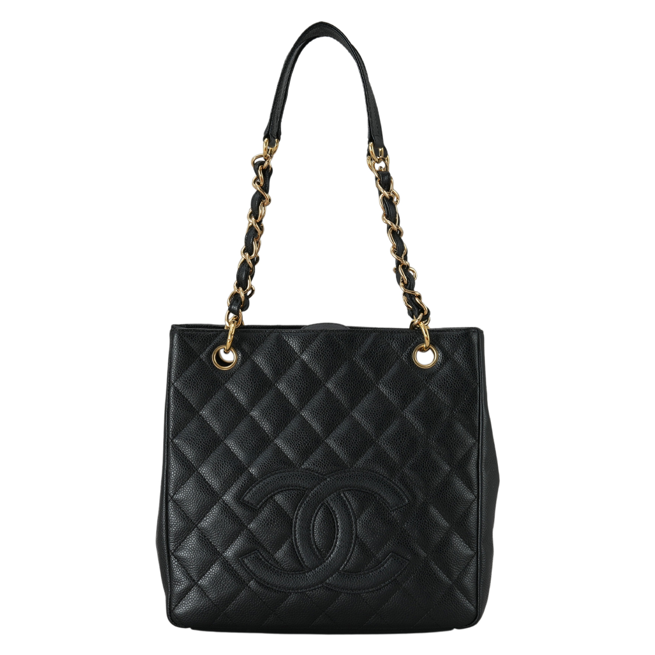 CHANEL(USED)샤넬 캐비어 쁘띠 그랜드샤핑