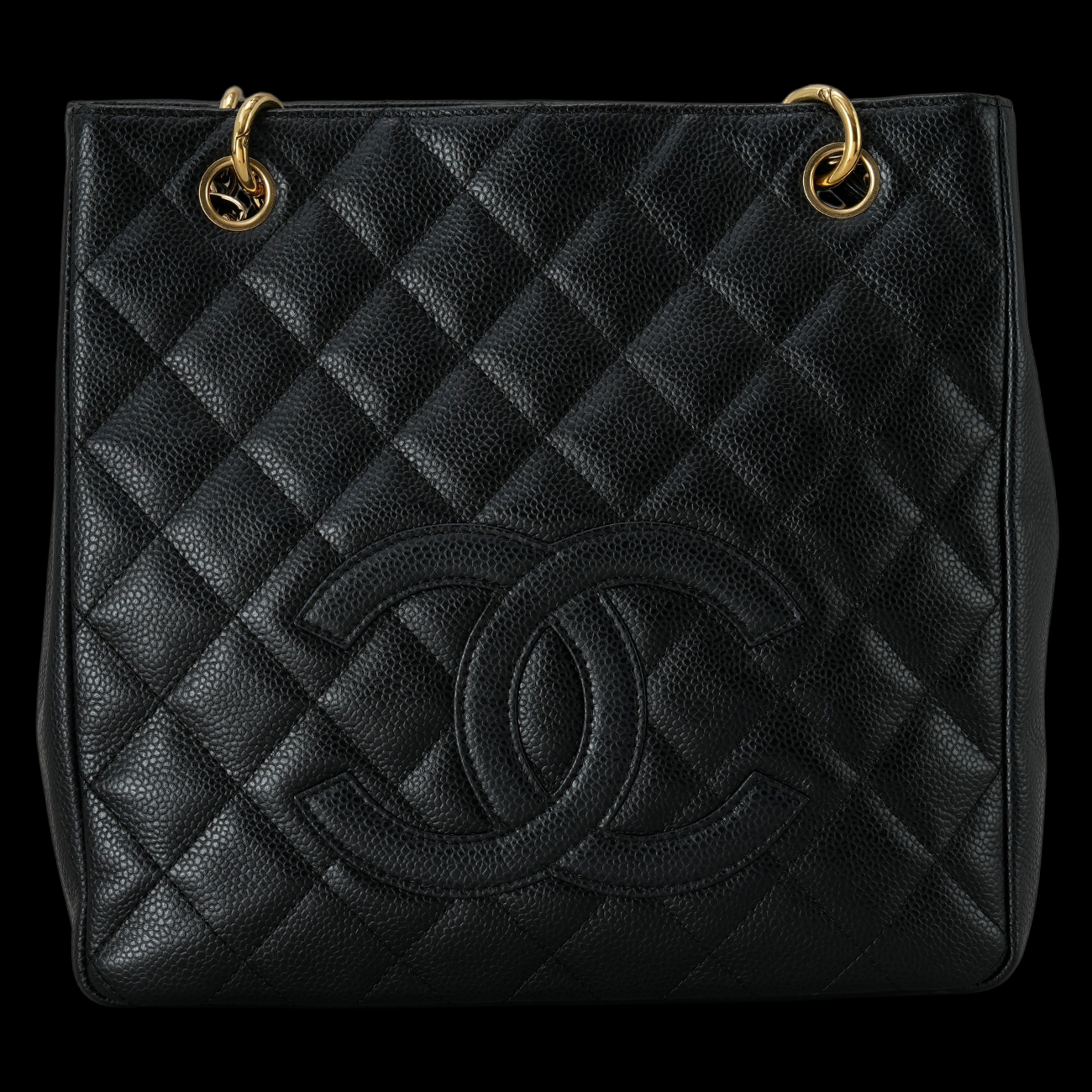 CHANEL(USED)샤넬 캐비어 쁘띠 그랜드샤핑