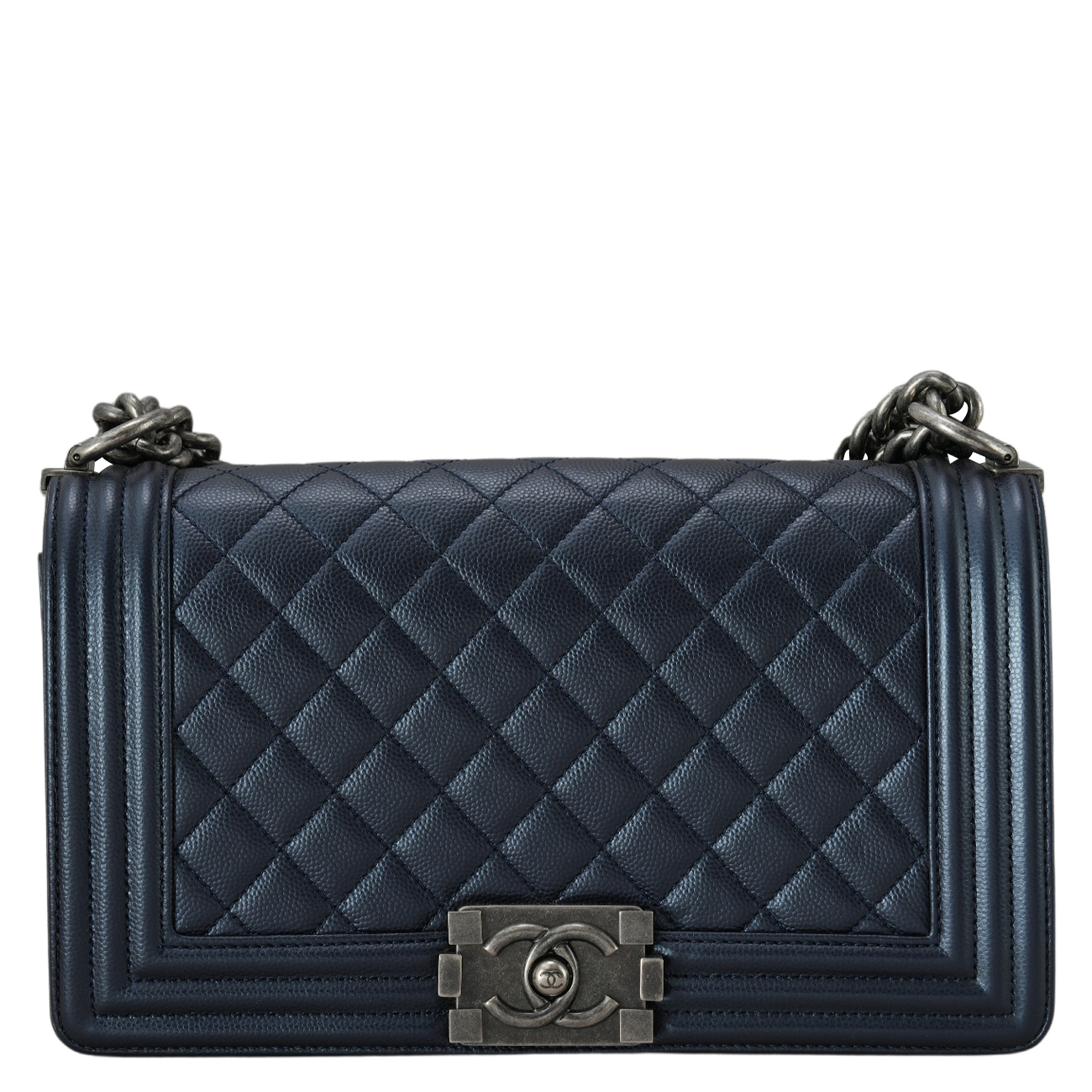 CHANEL(USED)샤넬 캐비어 보이샤넬 미듐 플랩백