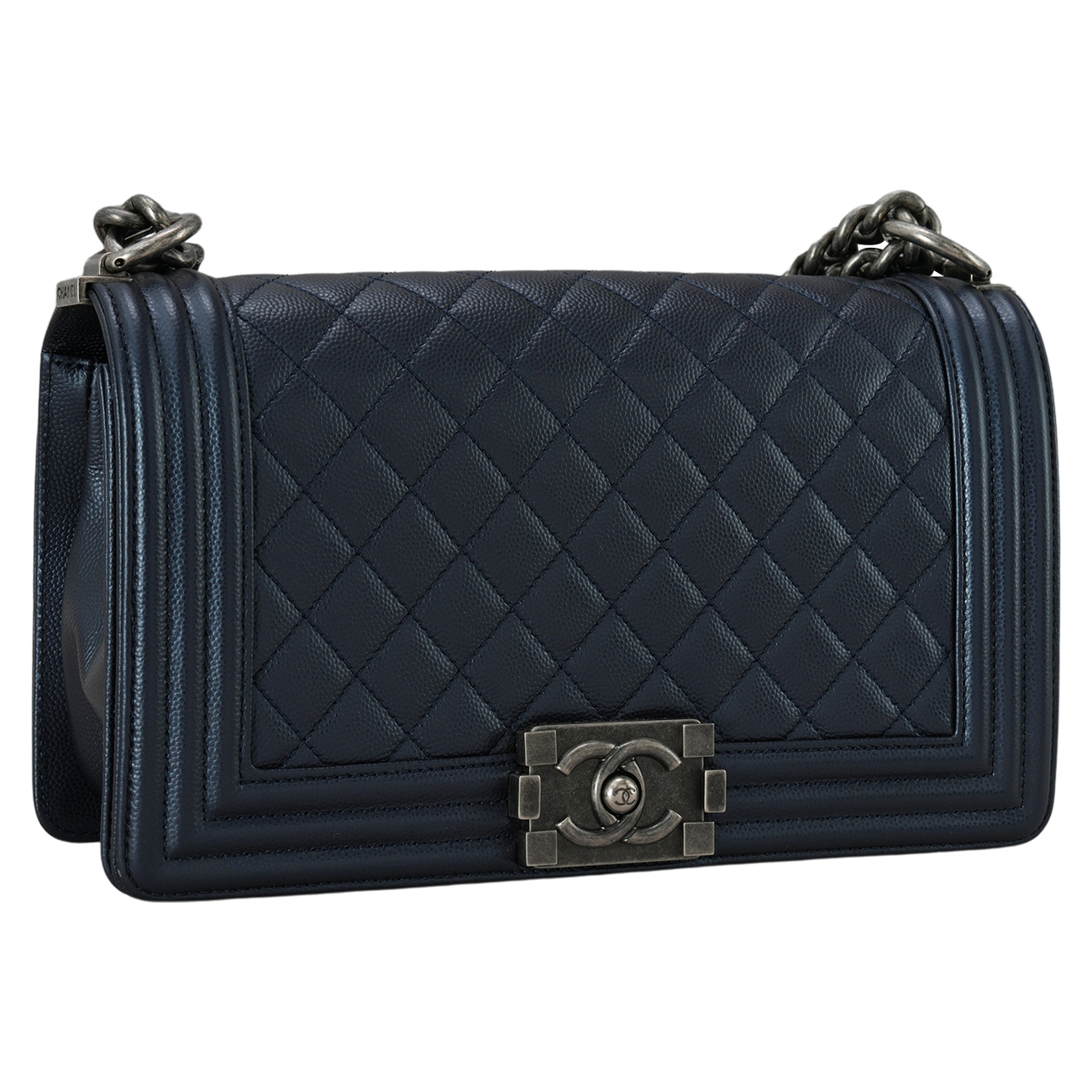 CHANEL(USED)샤넬 캐비어 보이샤넬 미듐 플랩백