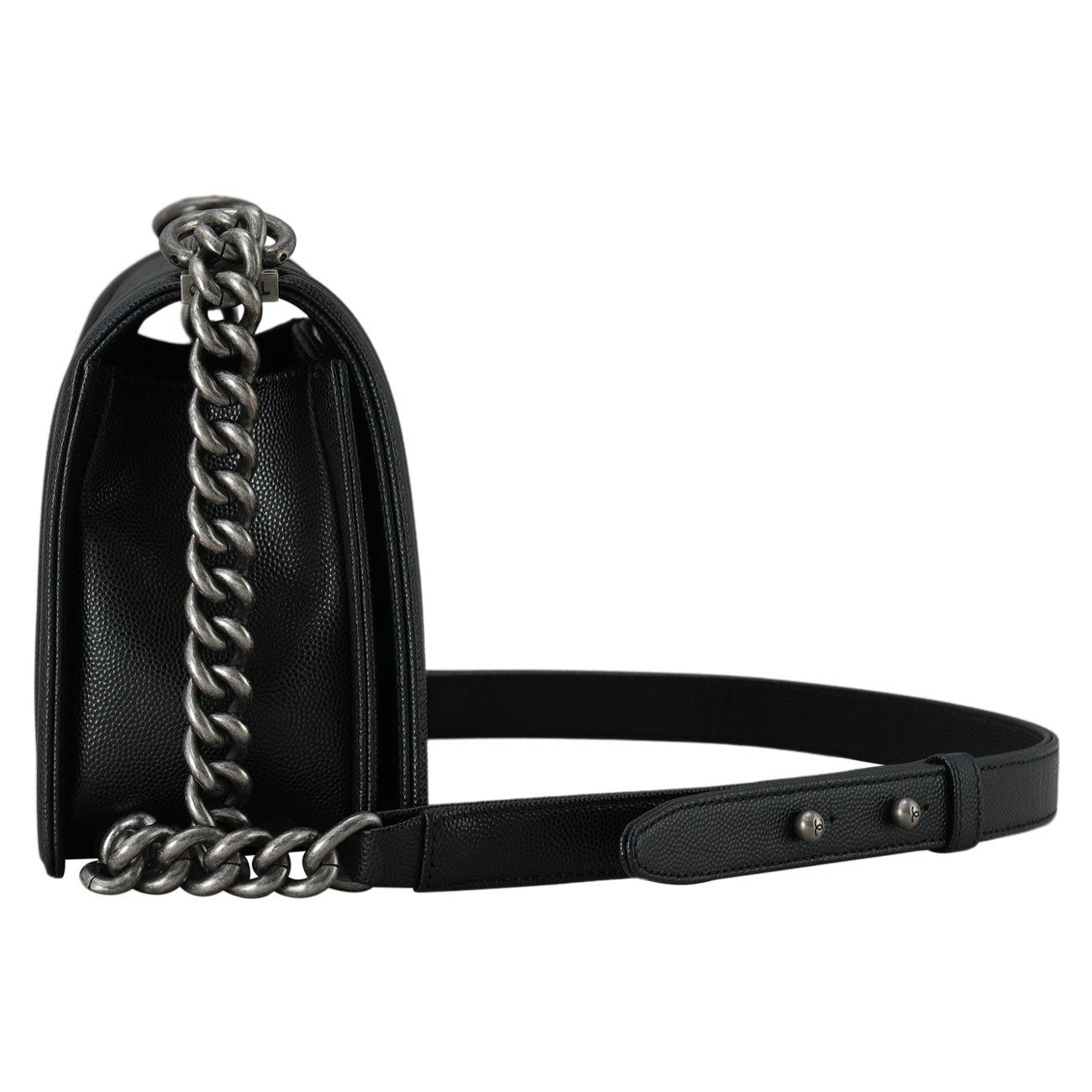 CHANEL(USED)샤넬 A67086 캐비어 보이샤넬 미듐 플랩백