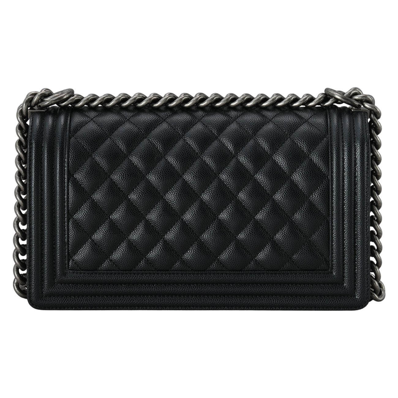 CHANEL(USED)샤넬 A67086 캐비어 보이샤넬 미듐 플랩백